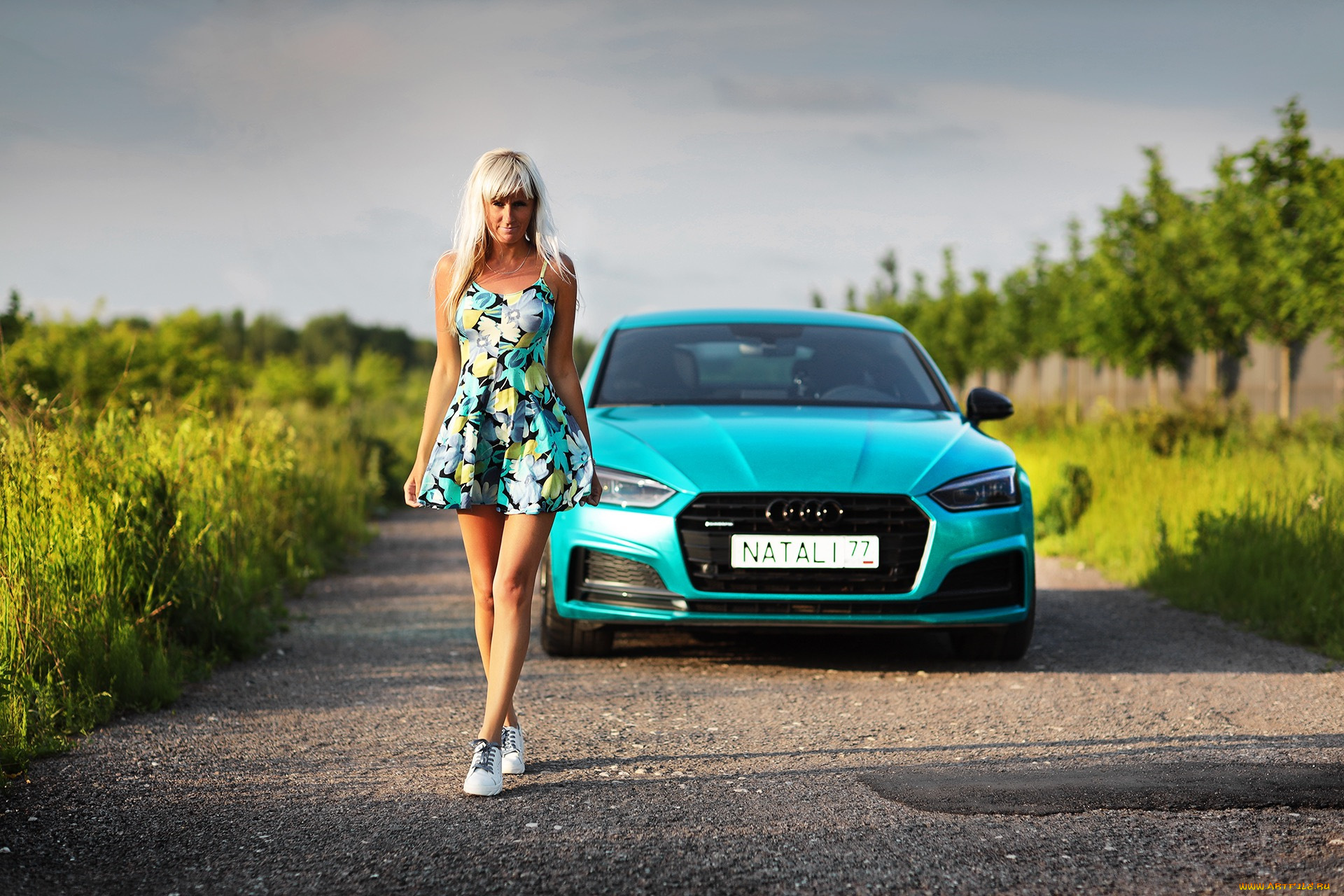 автомобили, -авто, с, девушками, audi, a5, natali