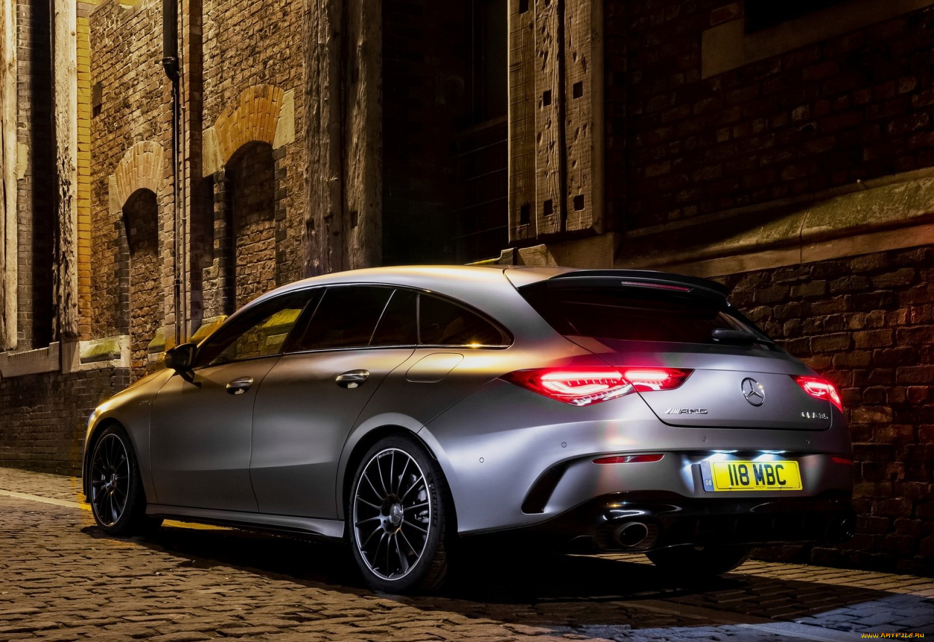 2020, mercedes, benz, cla35, amg, uk, автомобили, mercedes-benz, mercedes, benz, cla35, amg, британская, версия, улица, вид, сзади