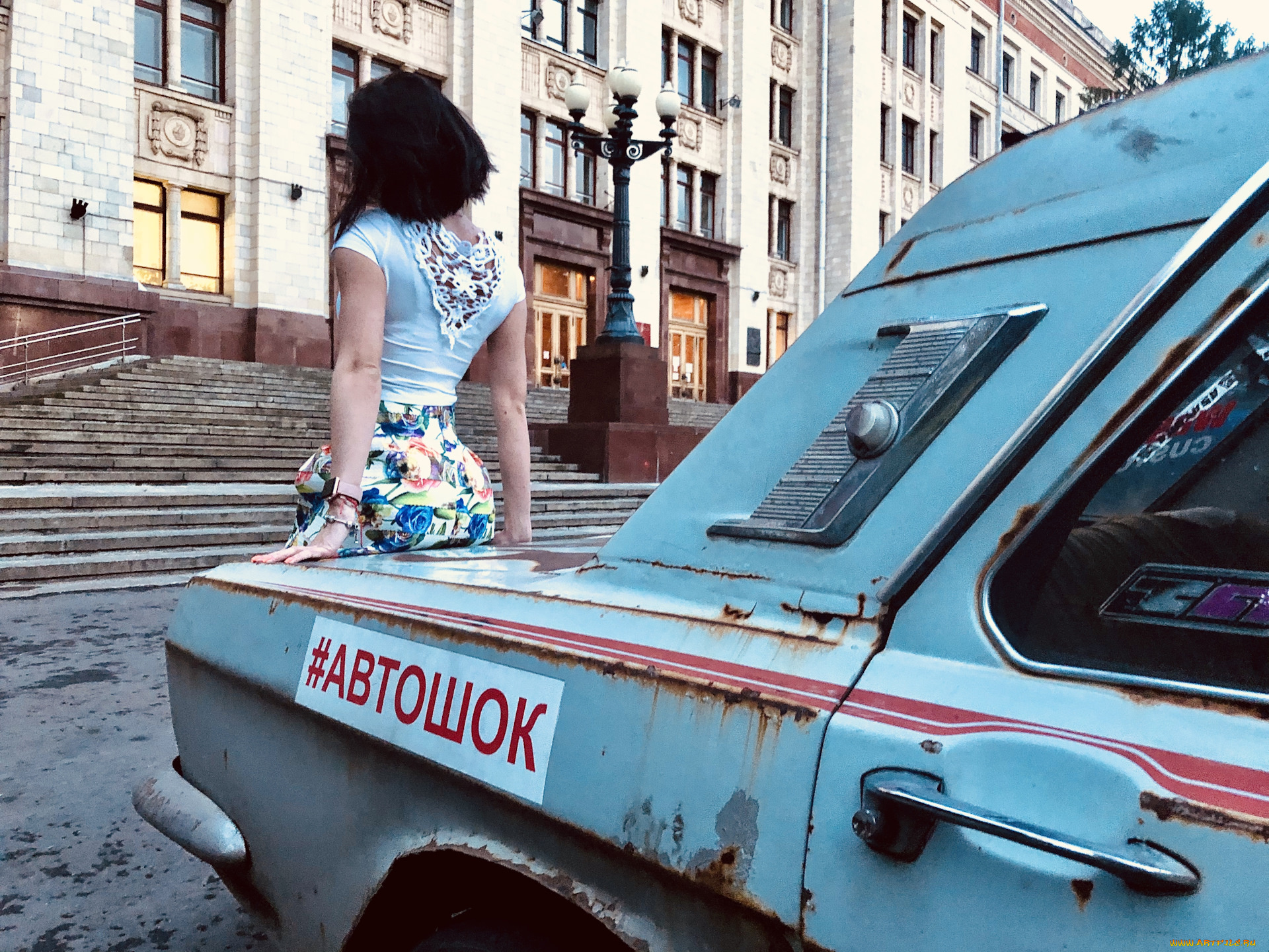 автомобили, -авто, с, девушками, gaz, 24