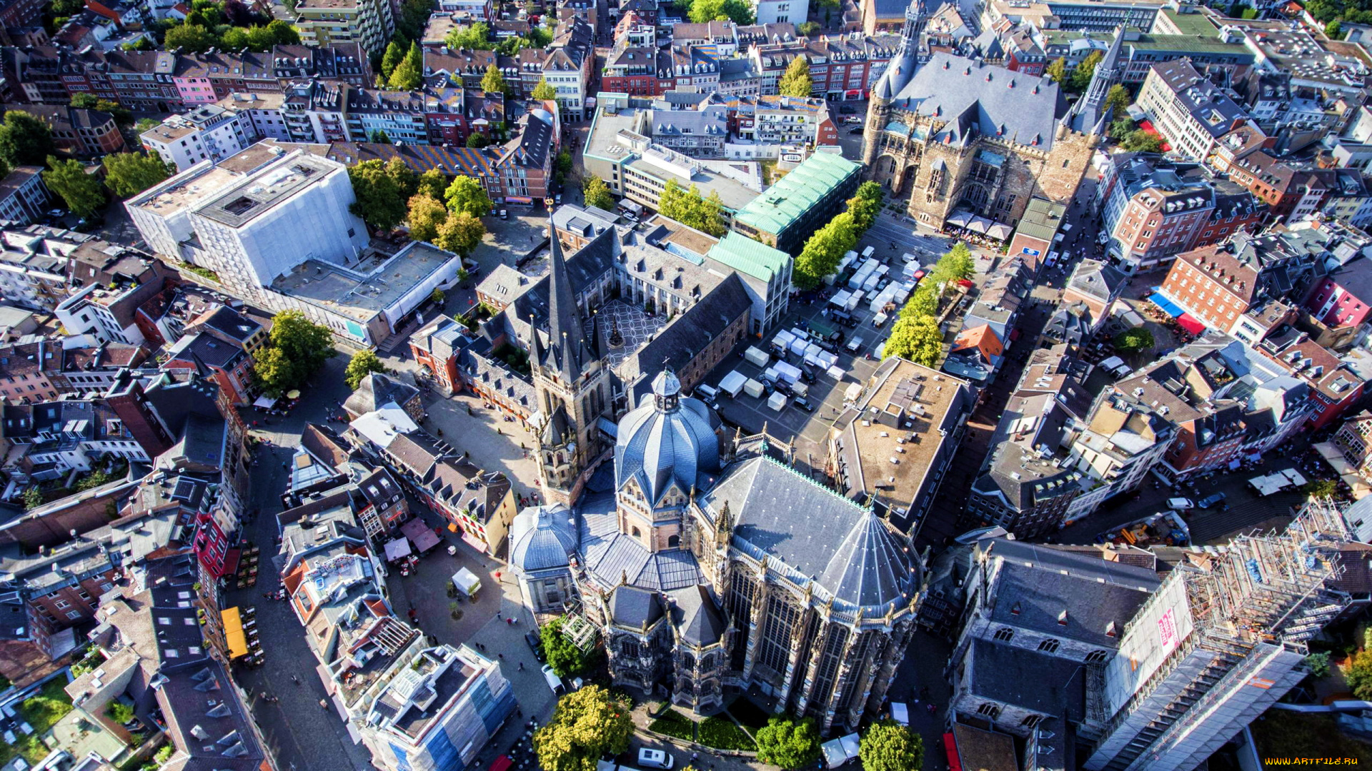 aachen, germany, города, -, панорамы