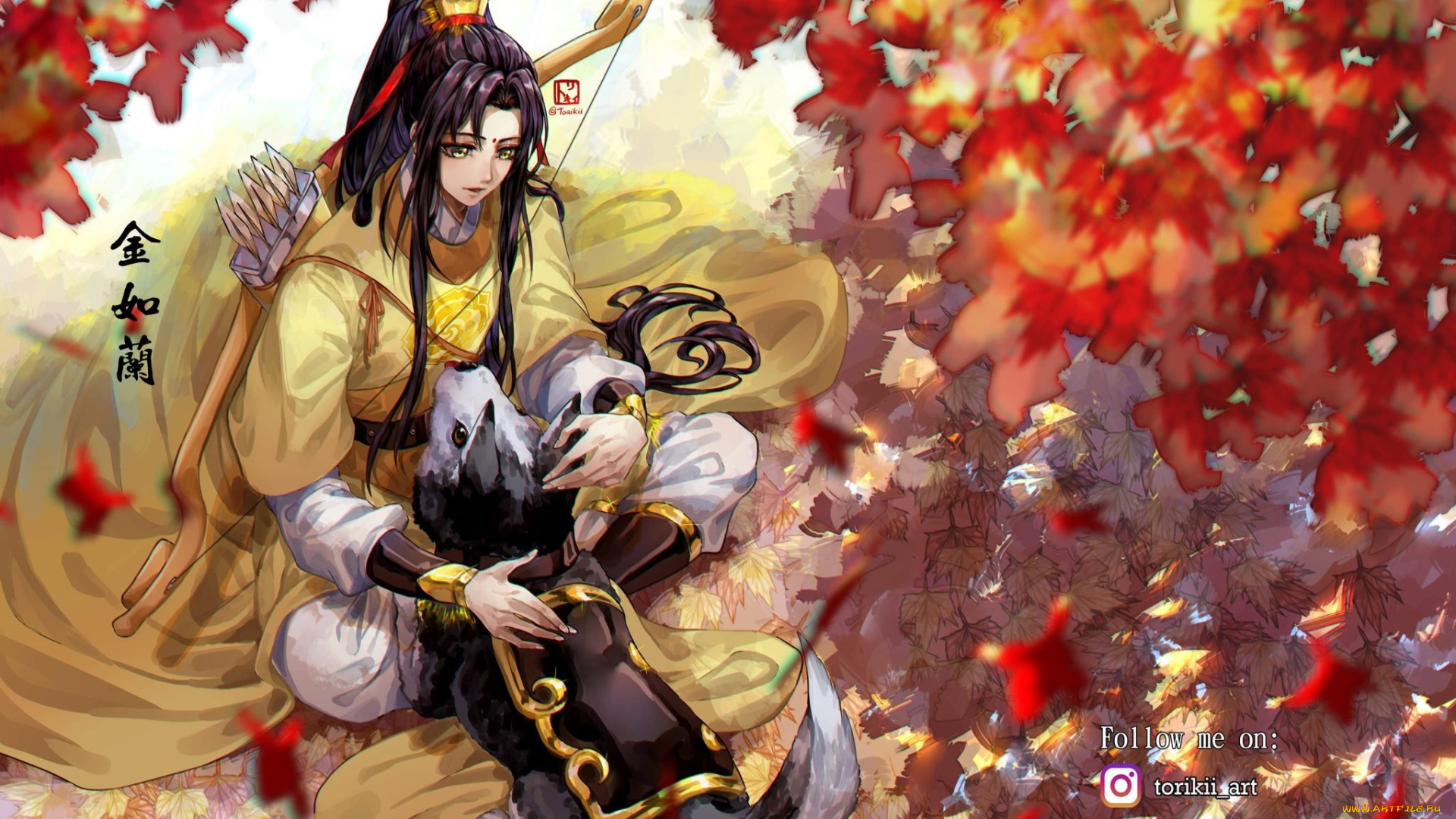 аниме, mo, dao, zu, shi, цзинь, лин, лук, собака