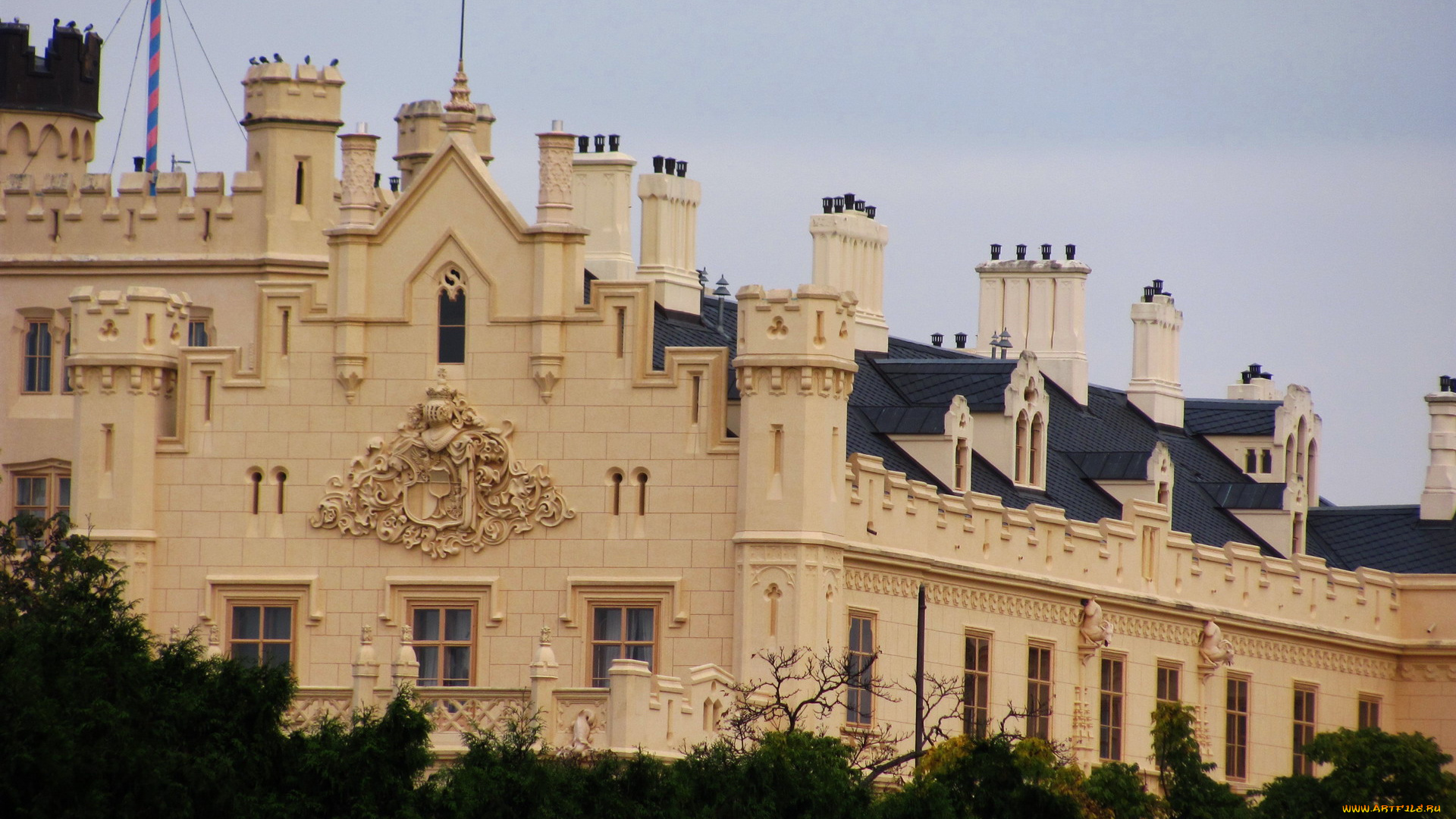 lednice, castle, города, замок, леднице, , чехия, lednice, castle