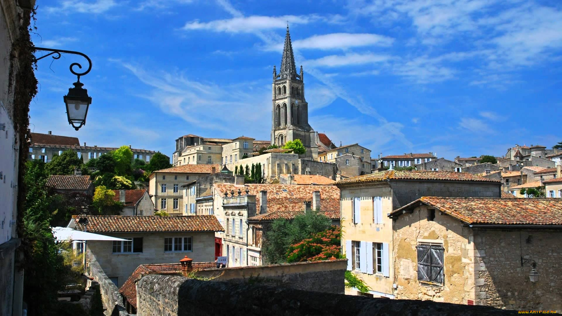 saint-emilion, france, города, -, панорамы