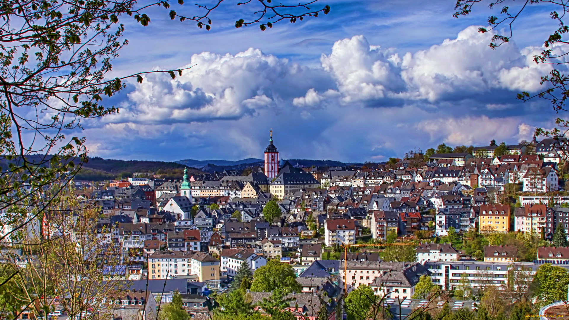 siegen, germany, города, -, панорамы