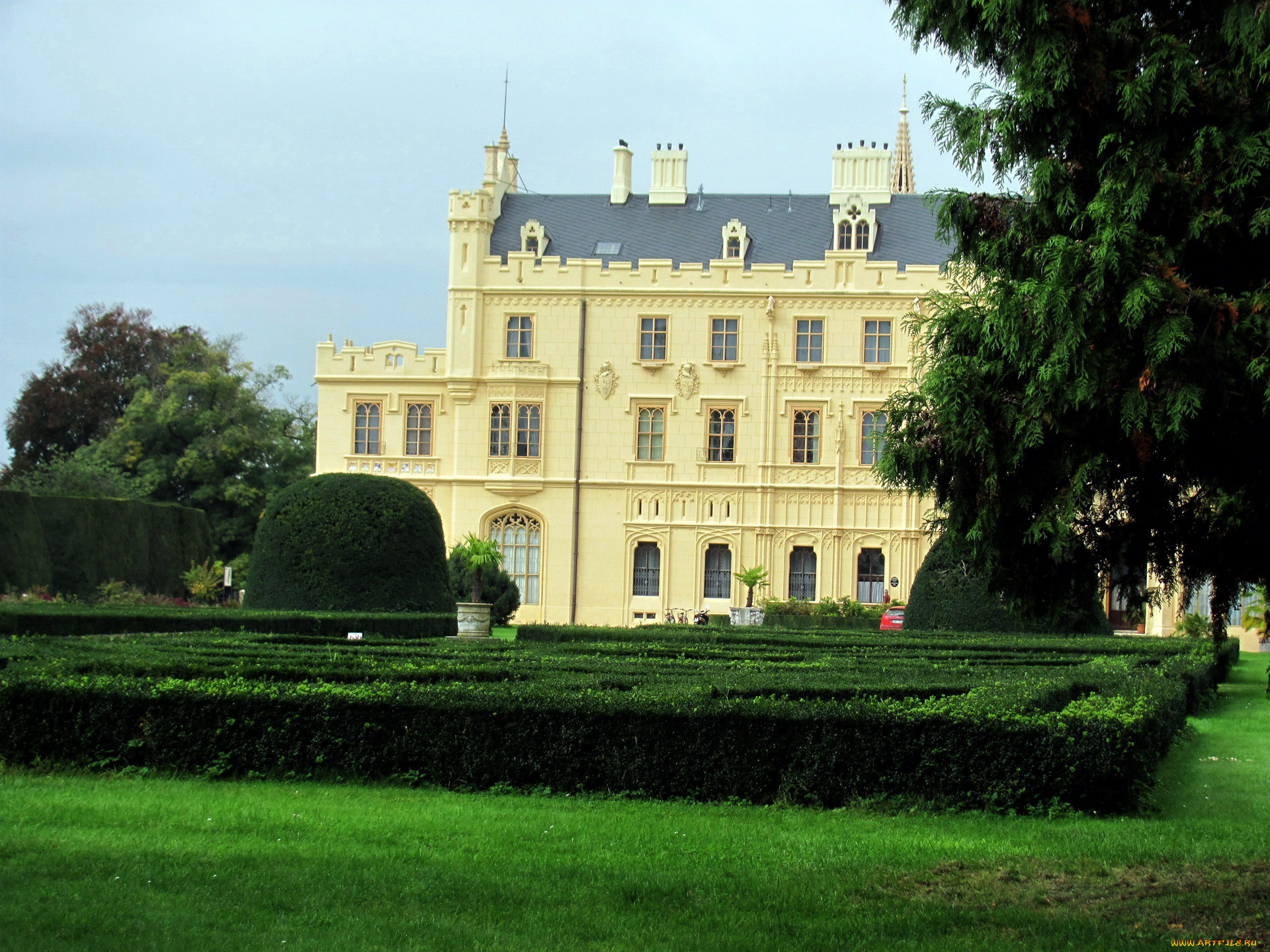 lednice, castle, города, замок, леднице, , чехия, lednice, castle
