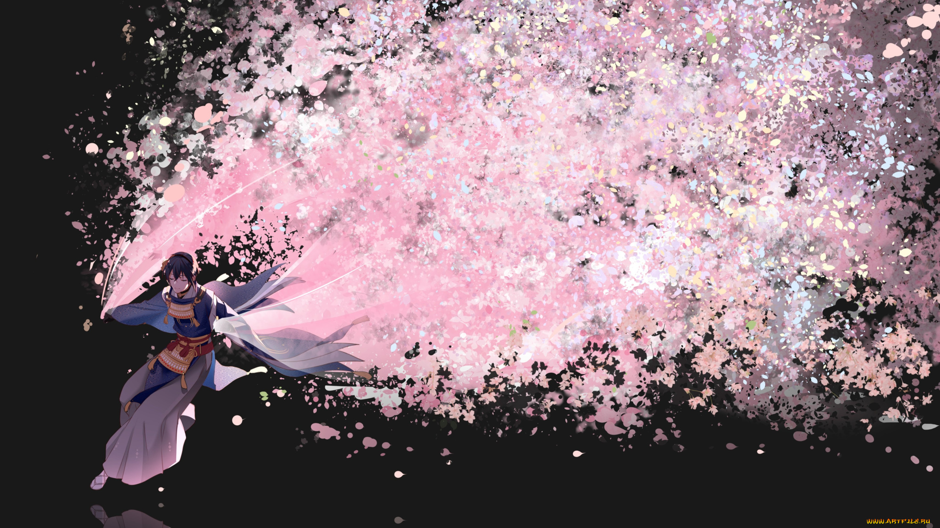 аниме, touken, ranbu, танец, мечей