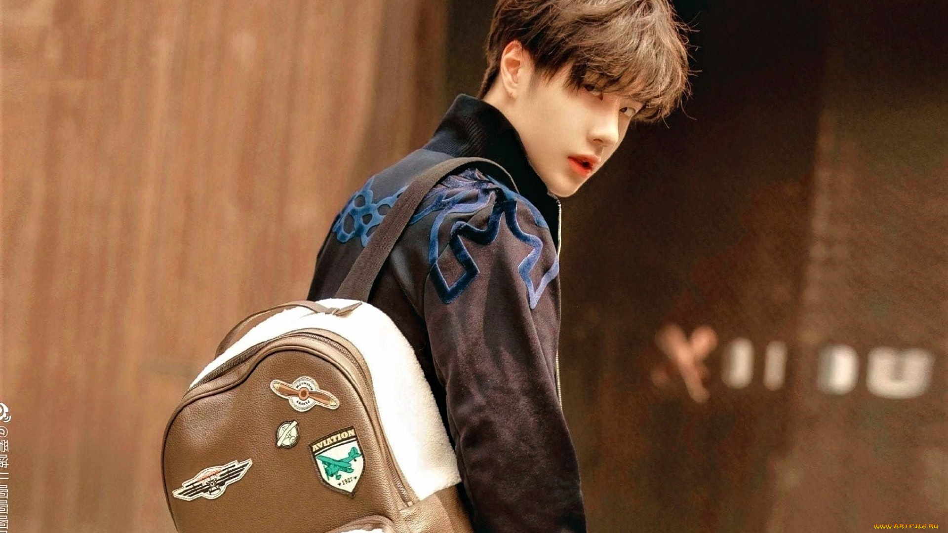 мужчины, wang, yi, bo, актер, рюкзак