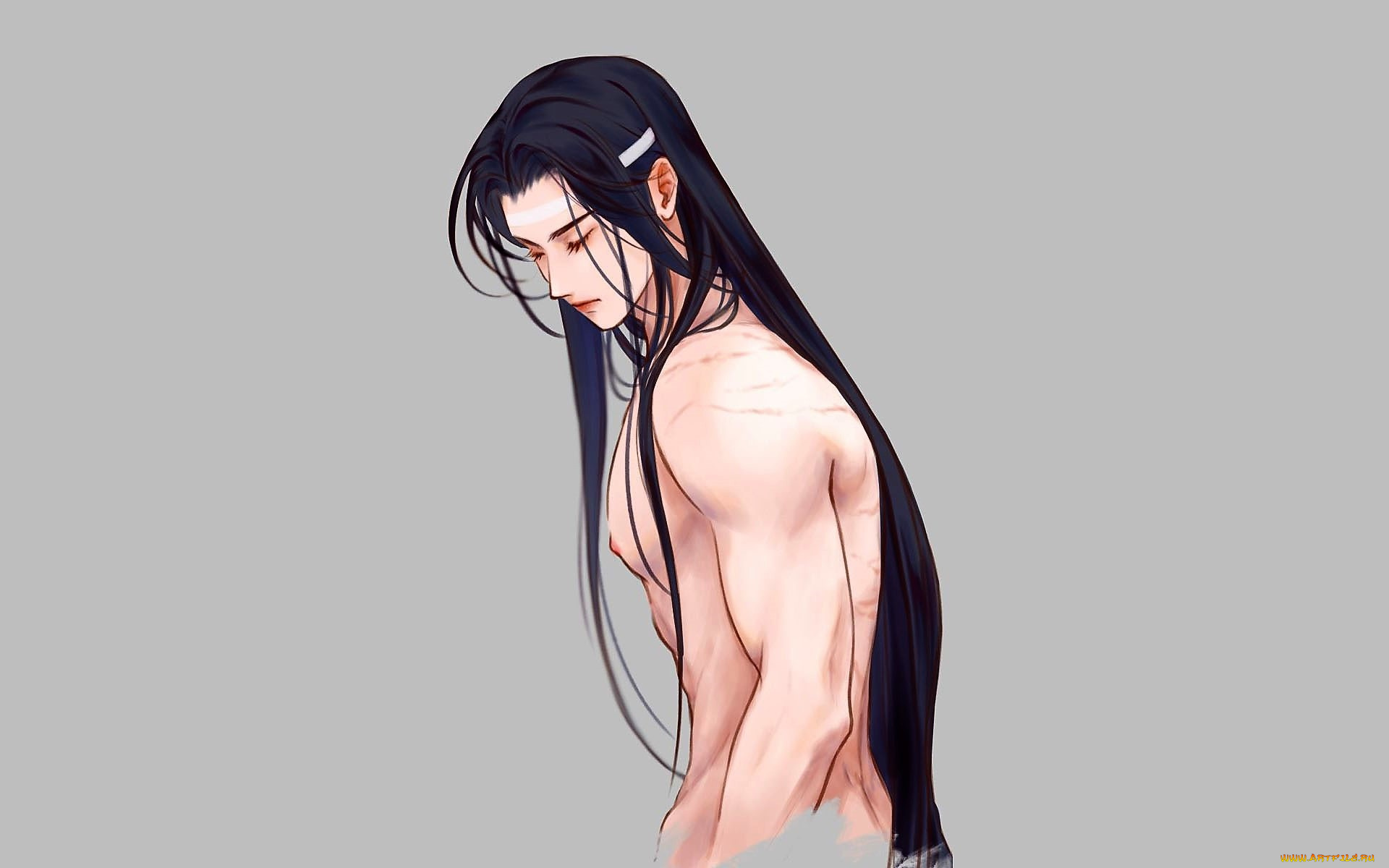 аниме, mo, dao, zu, shi, лань, ванцзы, купание