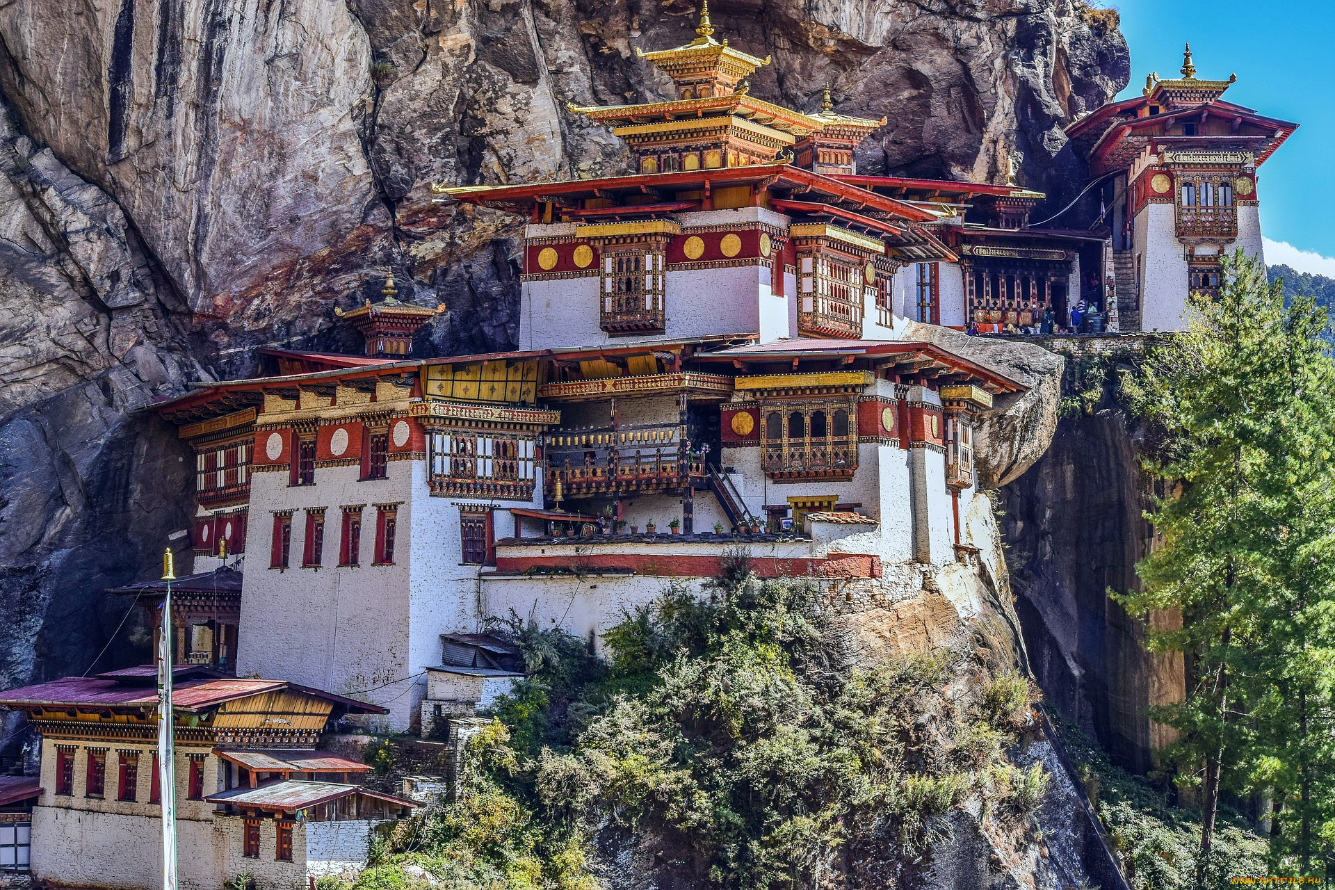 paro, taktsang, bhutan, города, -, буддийские, и, другие, храмы, paro, taktsang