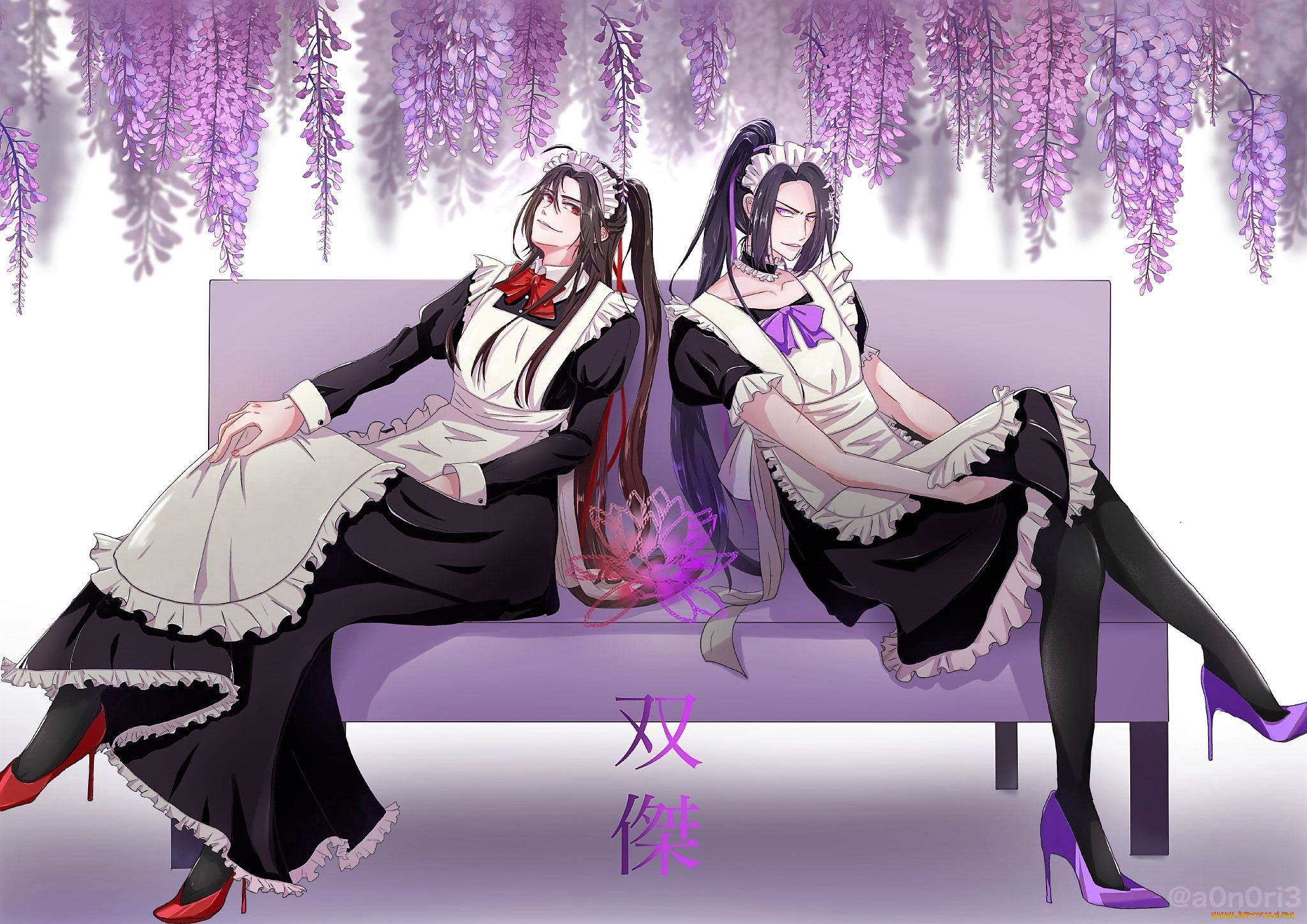 аниме, mo, dao, zu, shi, цзян, чэн, вэй, усянь, диван, горничные