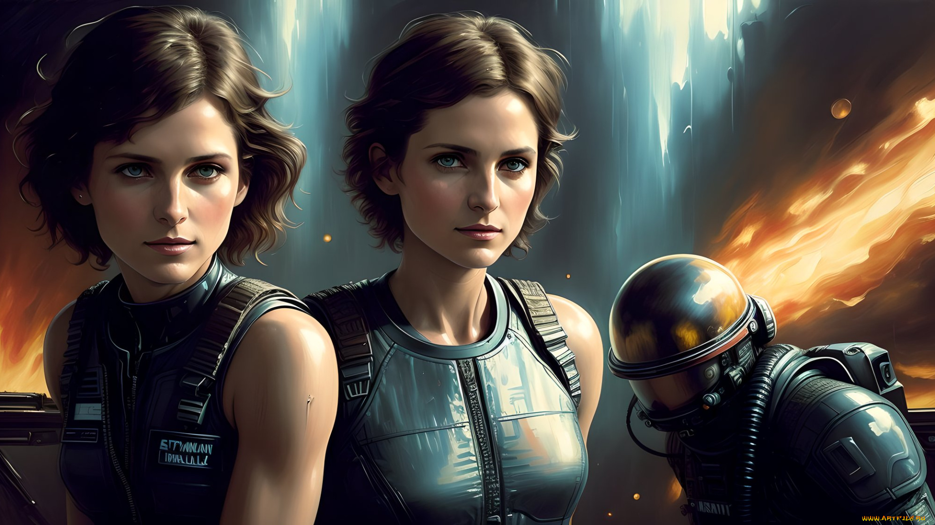 alien, , ellen, ripley, фэнтези, девушки, нейросети, графика, нейроарт, ai, art, нейронные, сети, рисунки, нейро, искусство