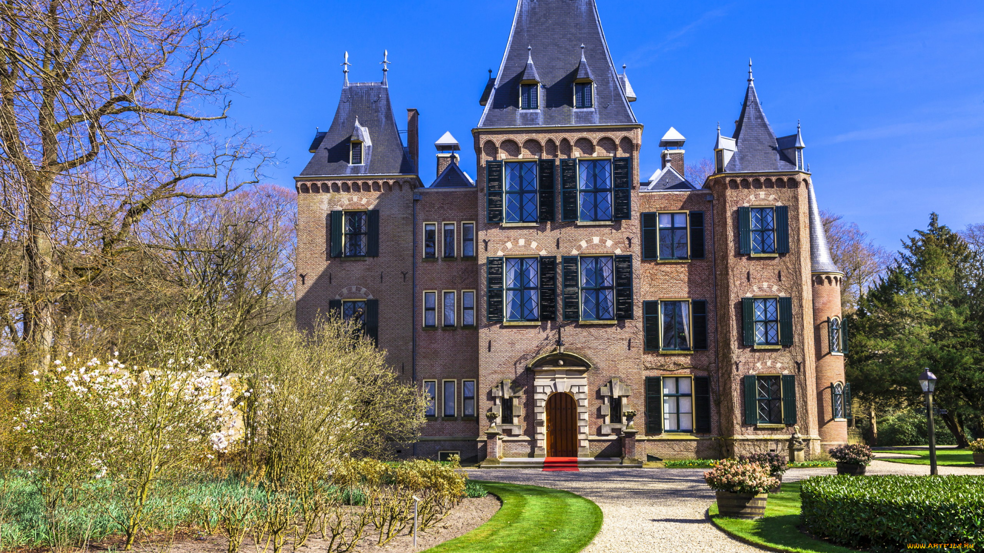 keukenhof, castle, netherlands, города, замки, нидерландов, keukenhof, castle