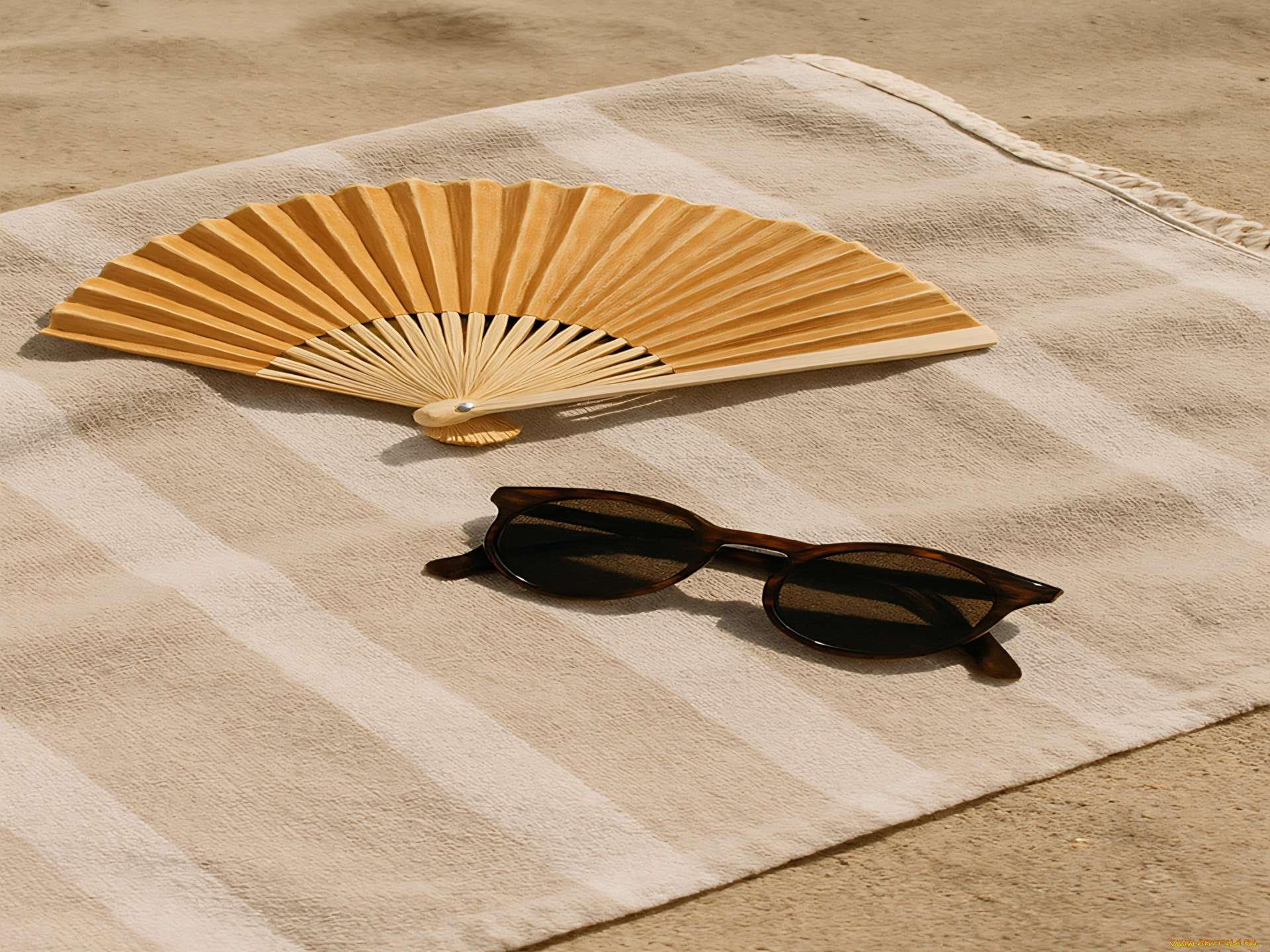 3д, графика, реализм, , realism, веер, очки, солнцезащитные