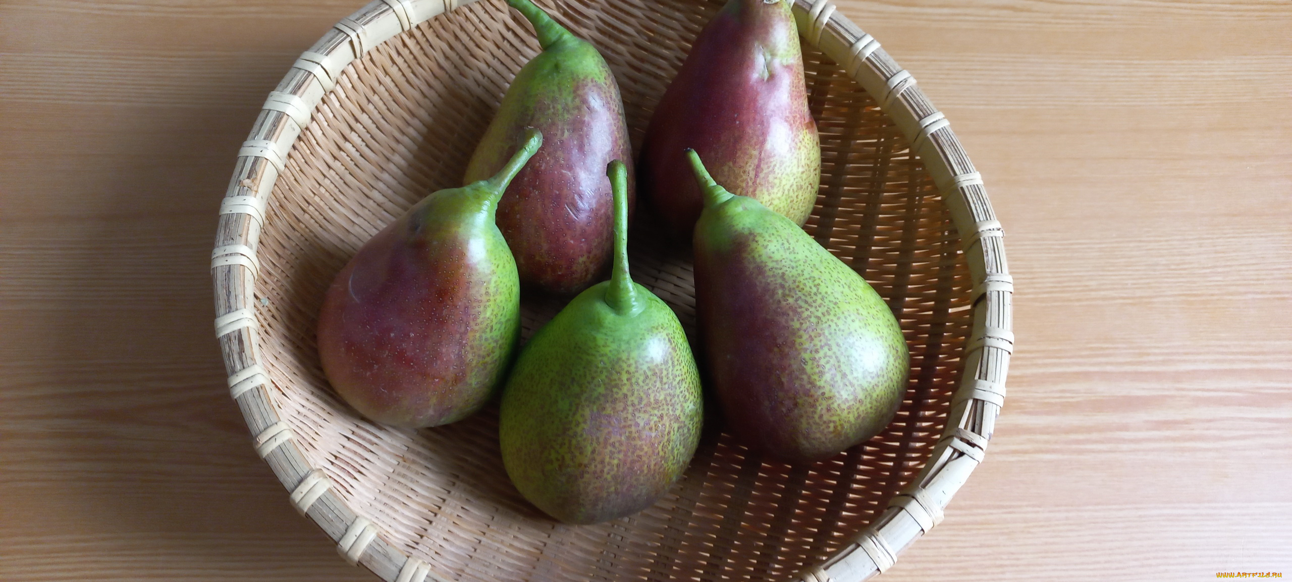 еда, груши, корзинка