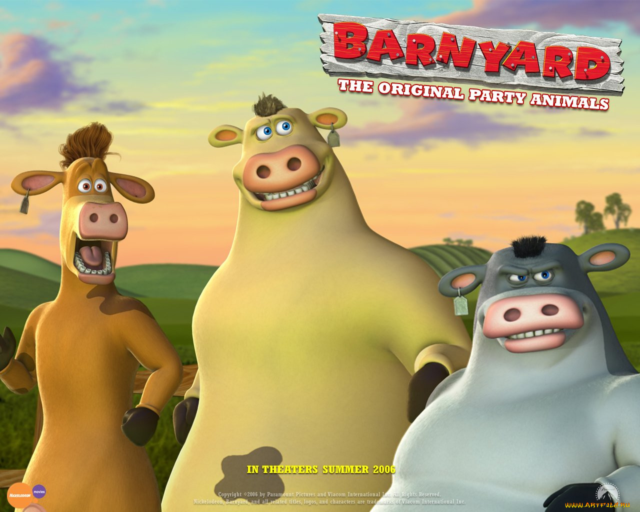 barnyard, мультфильмы, the, original, party
