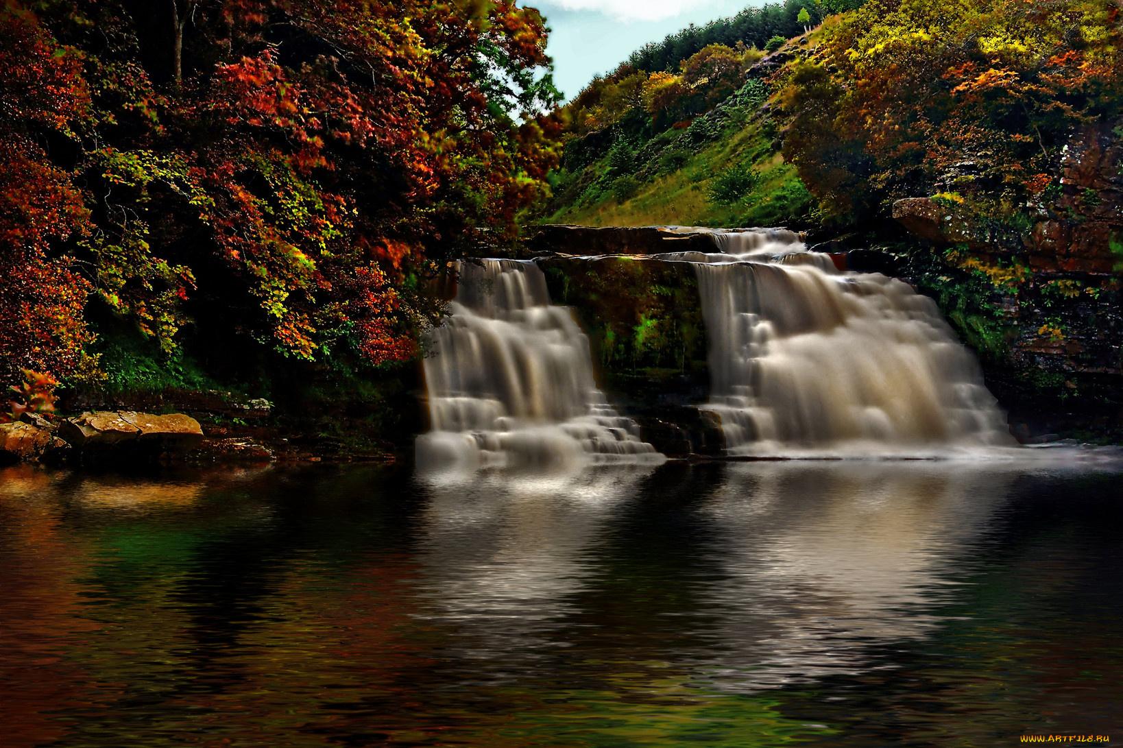природа, водопады, водопад