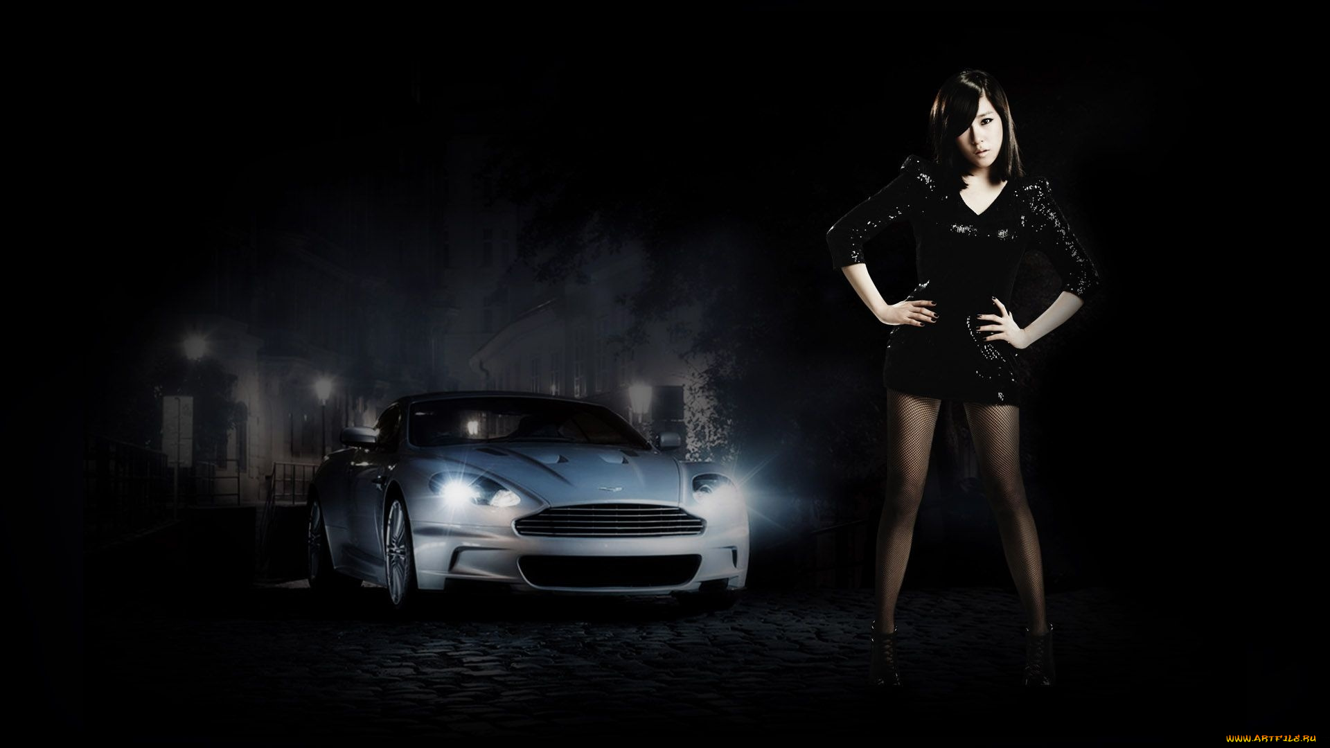 автомобили, авто, девушками, азиатка, автомобиль, девушка