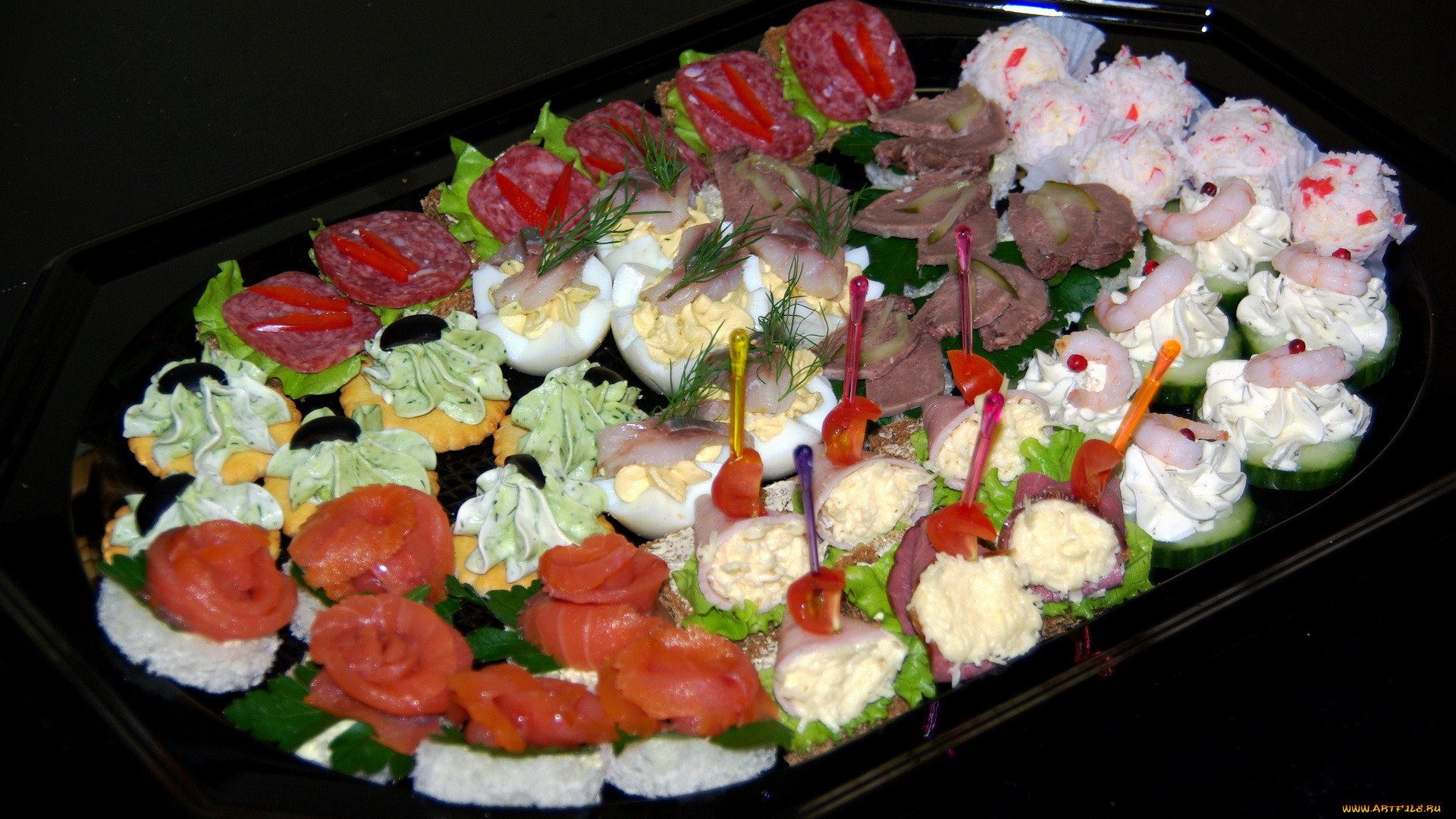 еда, салаты, закуски, закуска, морепродукты