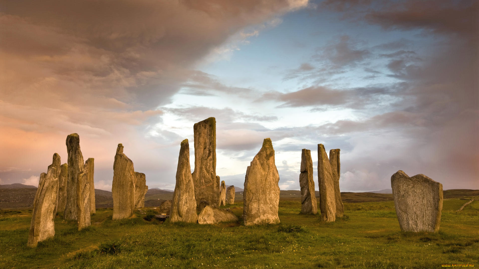 города, исторические, архитектурные, памятники, камни, облака