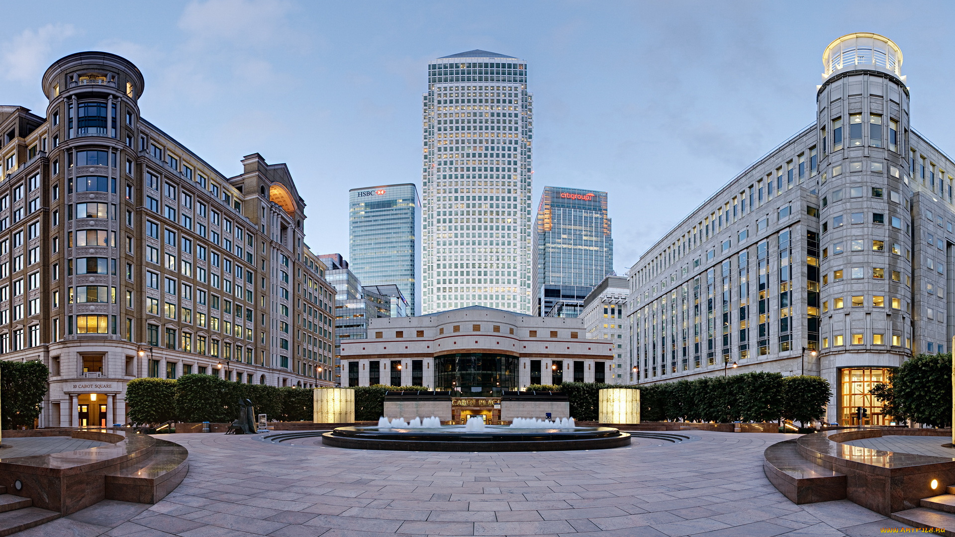 города, здания, дома, фонтан, здание