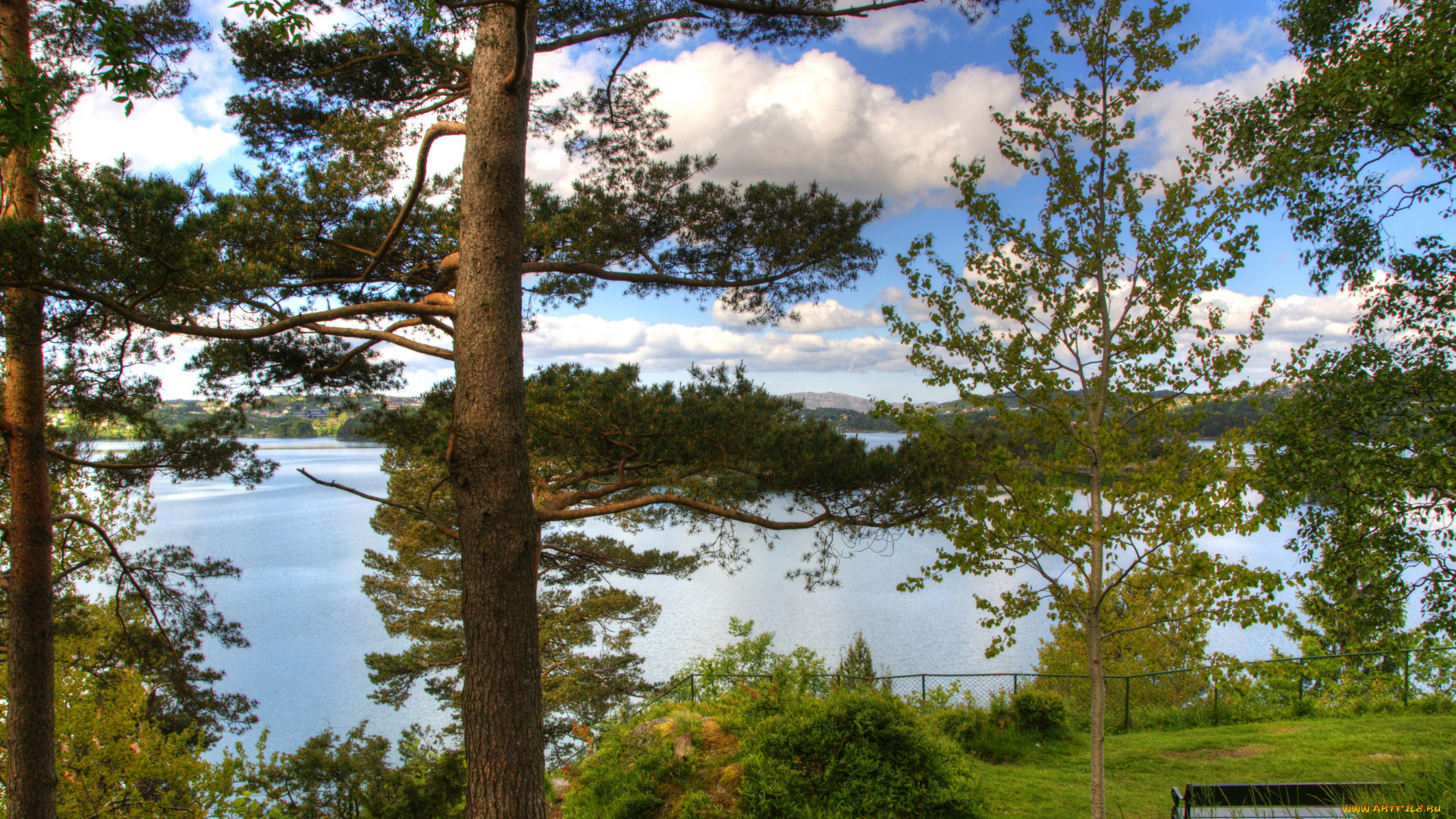 норвегия, берген, природа, реки, озера, река