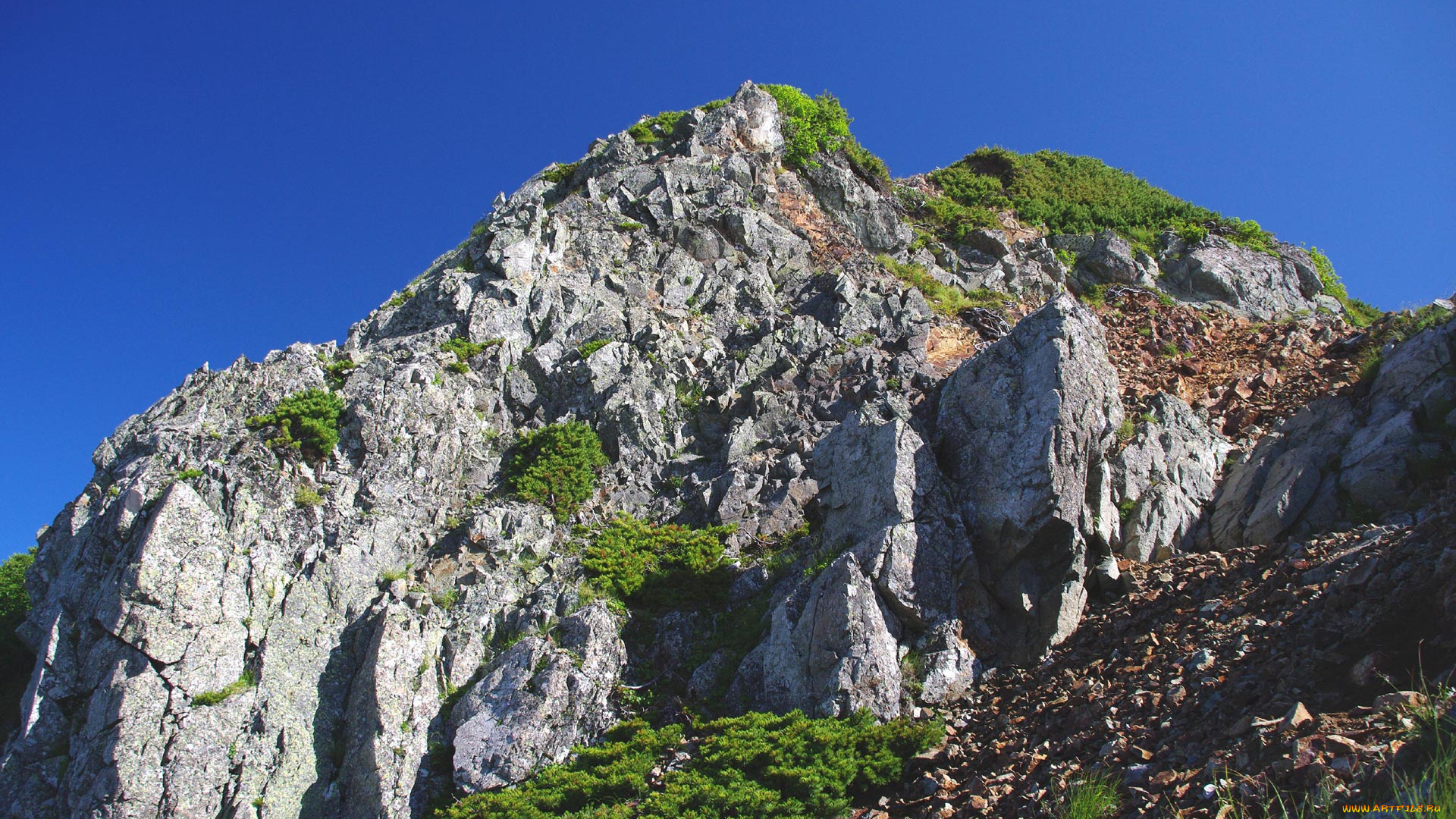 природа, горы, скала