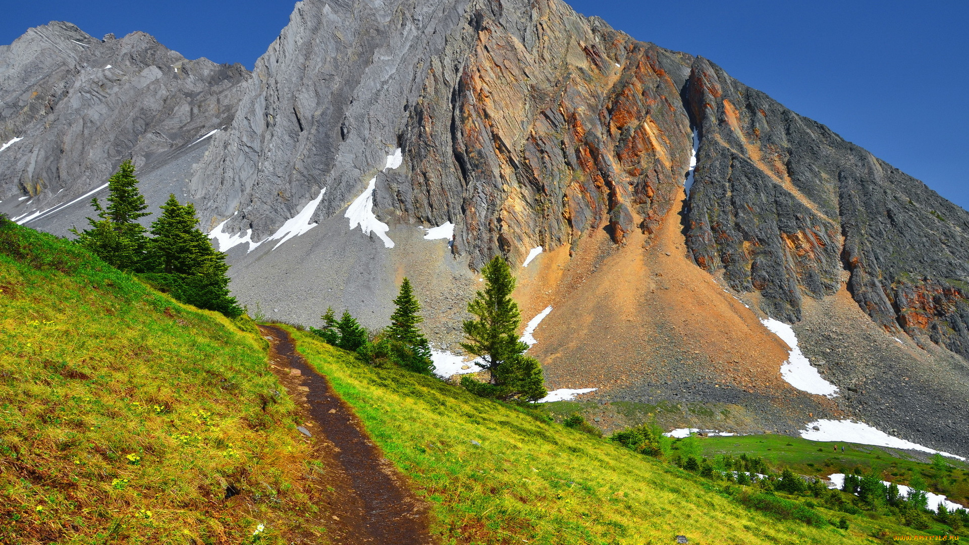 природа, горы, тропинка