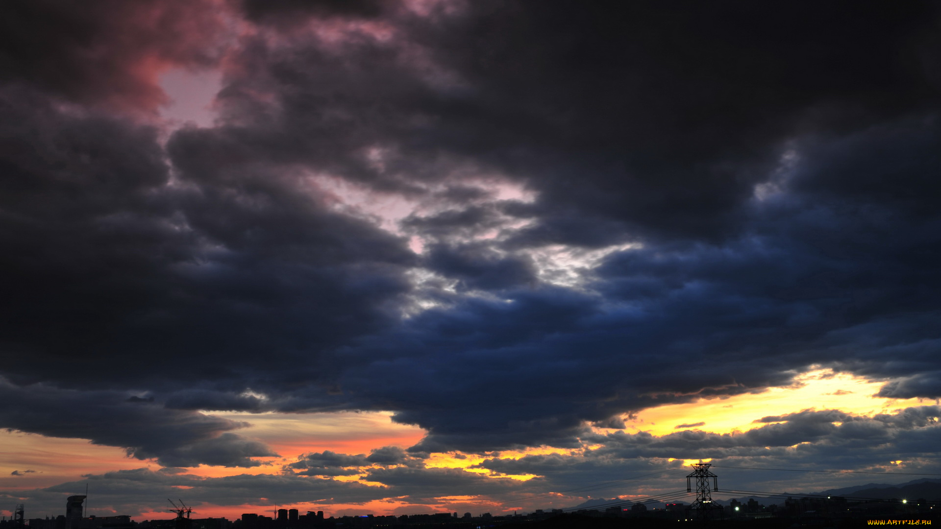 природа, облака