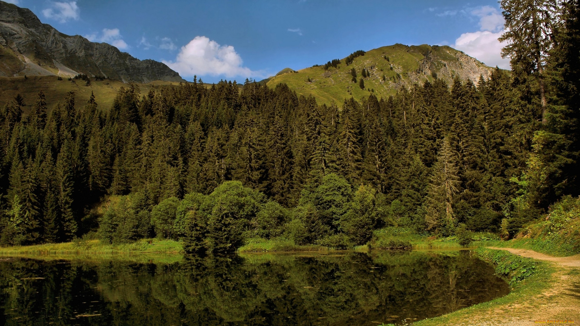 природа, реки, озера, горы, лес, озеро