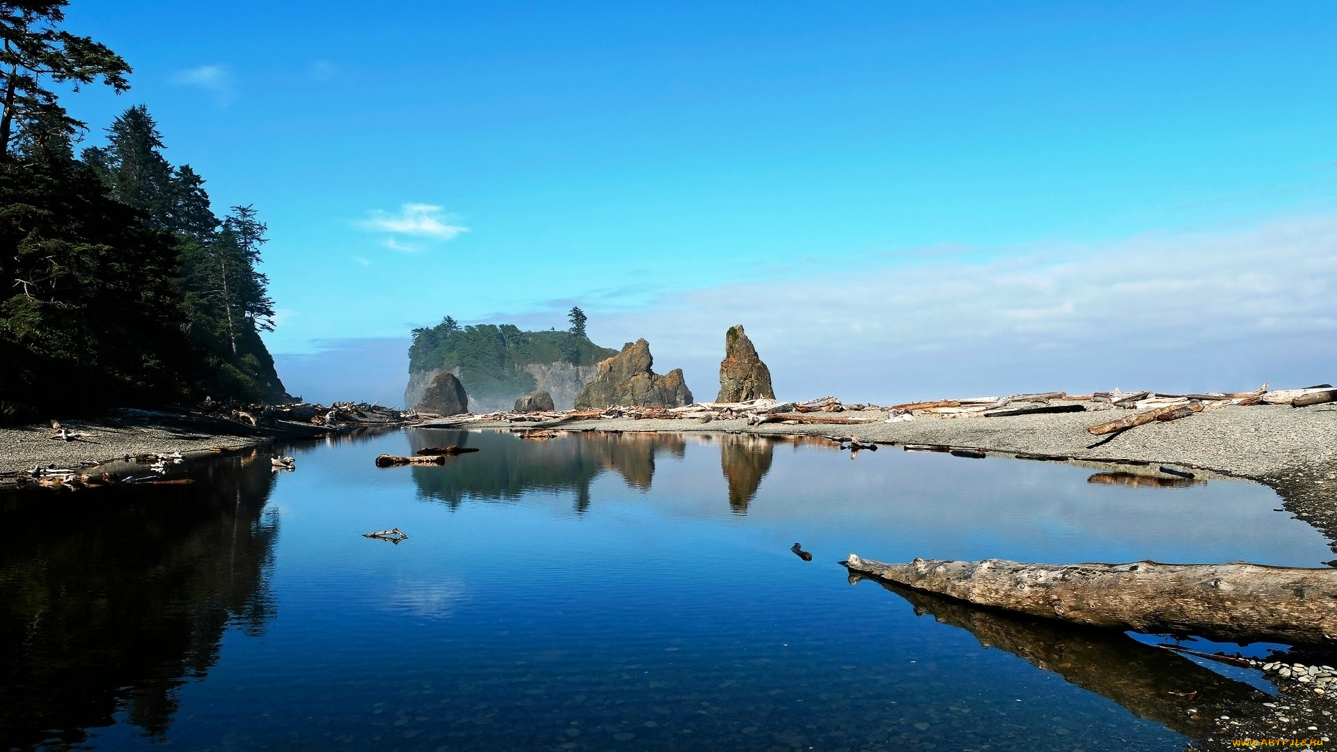 природа, реки, озера, лес, скалы, горы, озеро