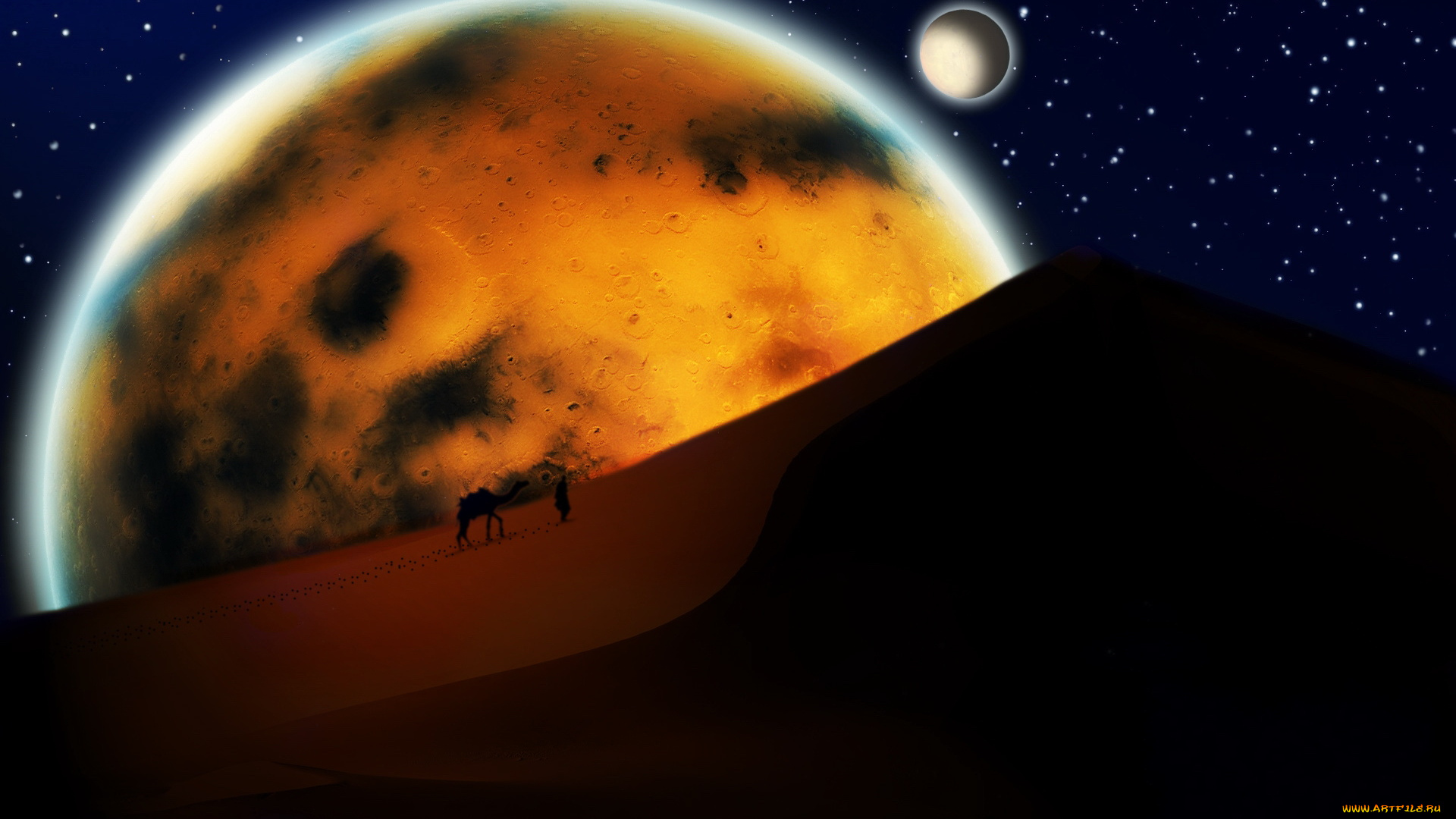 разное, компьютерный, дизайн, верблюд, планеты, поверхность
