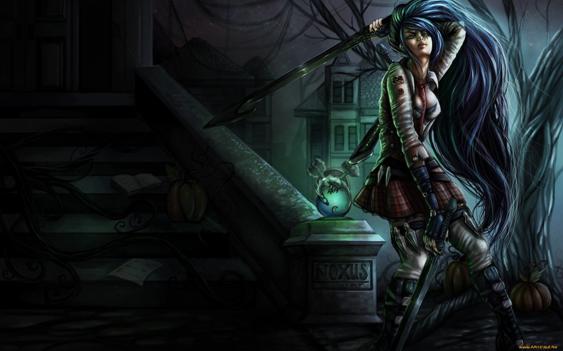 league, of, legends, видео, игры, noxus, academy, katarina