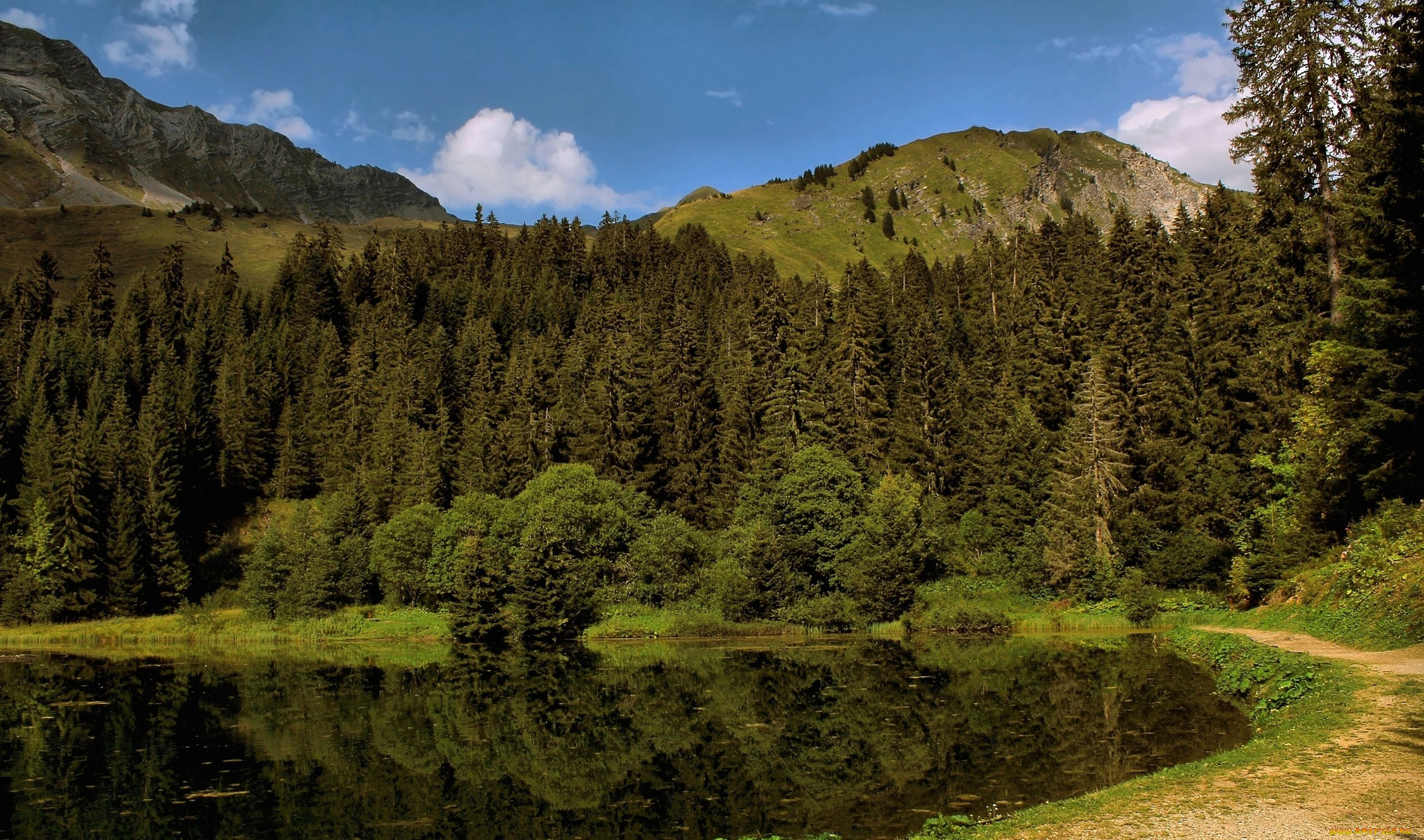 природа, реки, озера, горы, лес, озеро