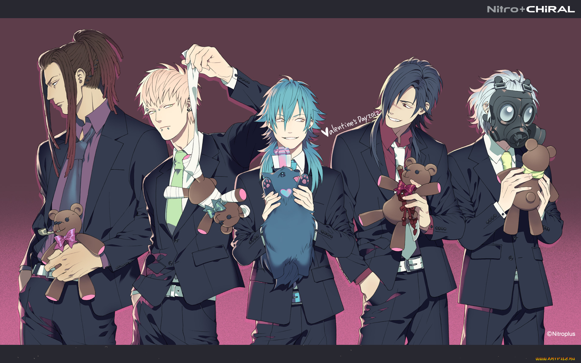 аниме, dramatical, murder, mink, aoba, ren, clear, koujaku, noiz