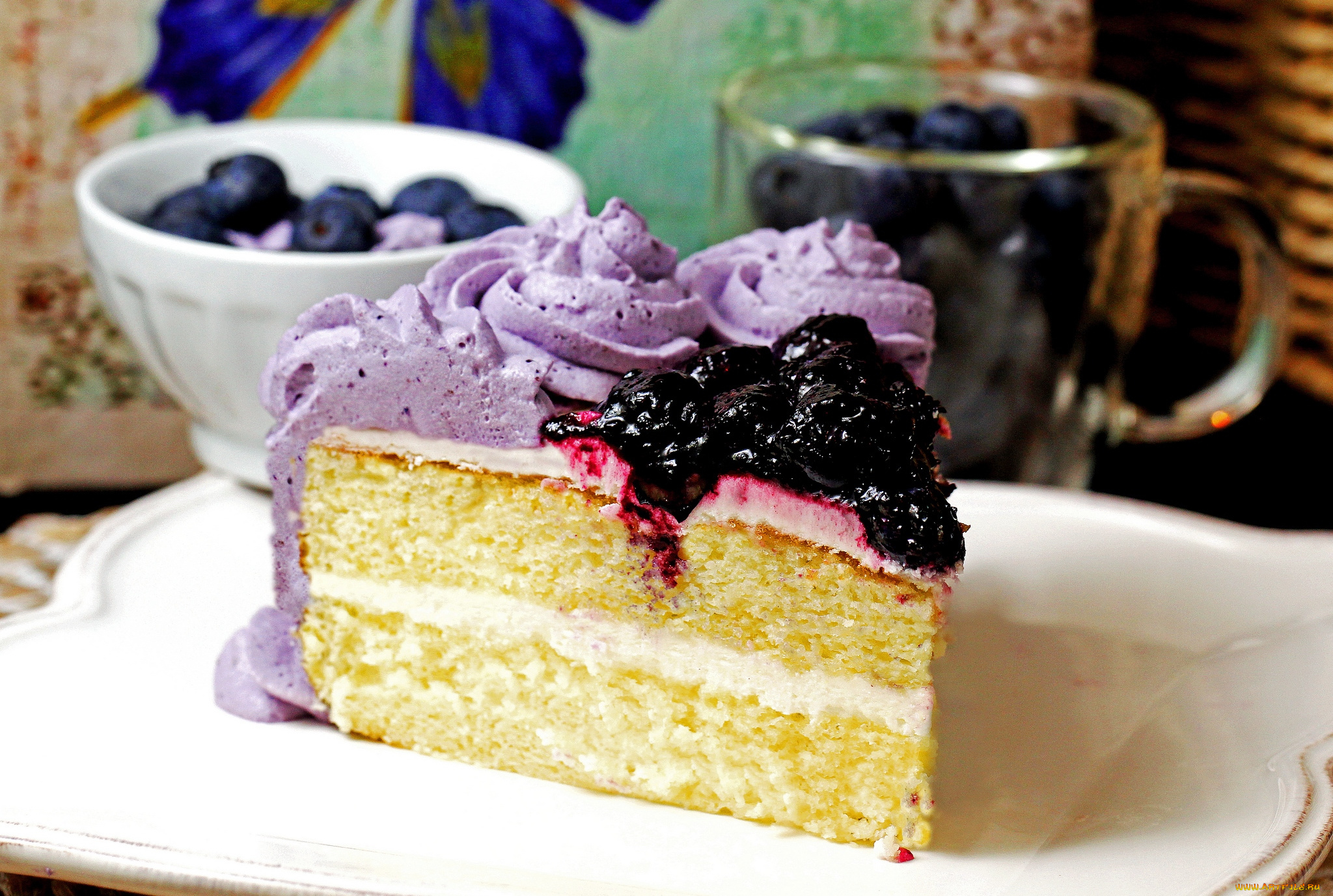 еда, пирожные, кексы, печенье, торт, крем, черника