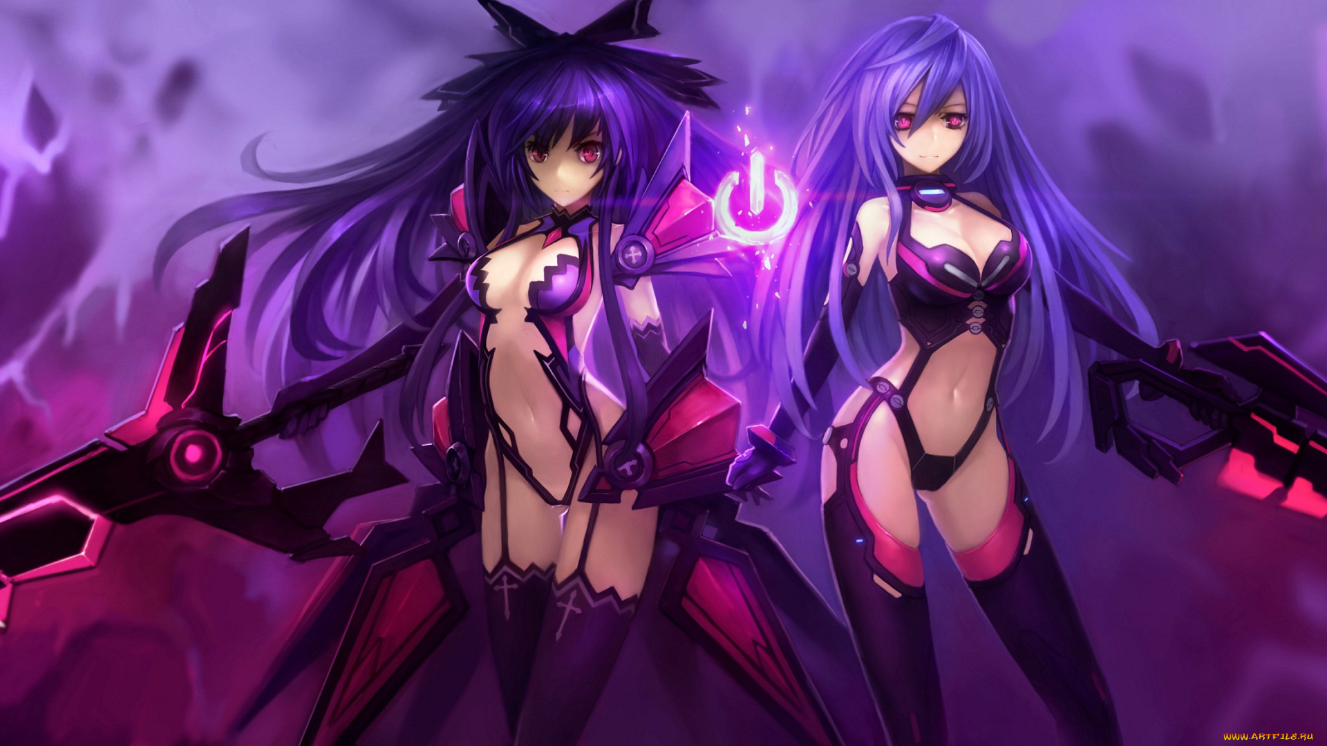 аниме, date, a, live, магия, оружие, улыбка, взгляд, грудь, yatogami, tooka, pururut, art, hanshu, iris, heart, девушки