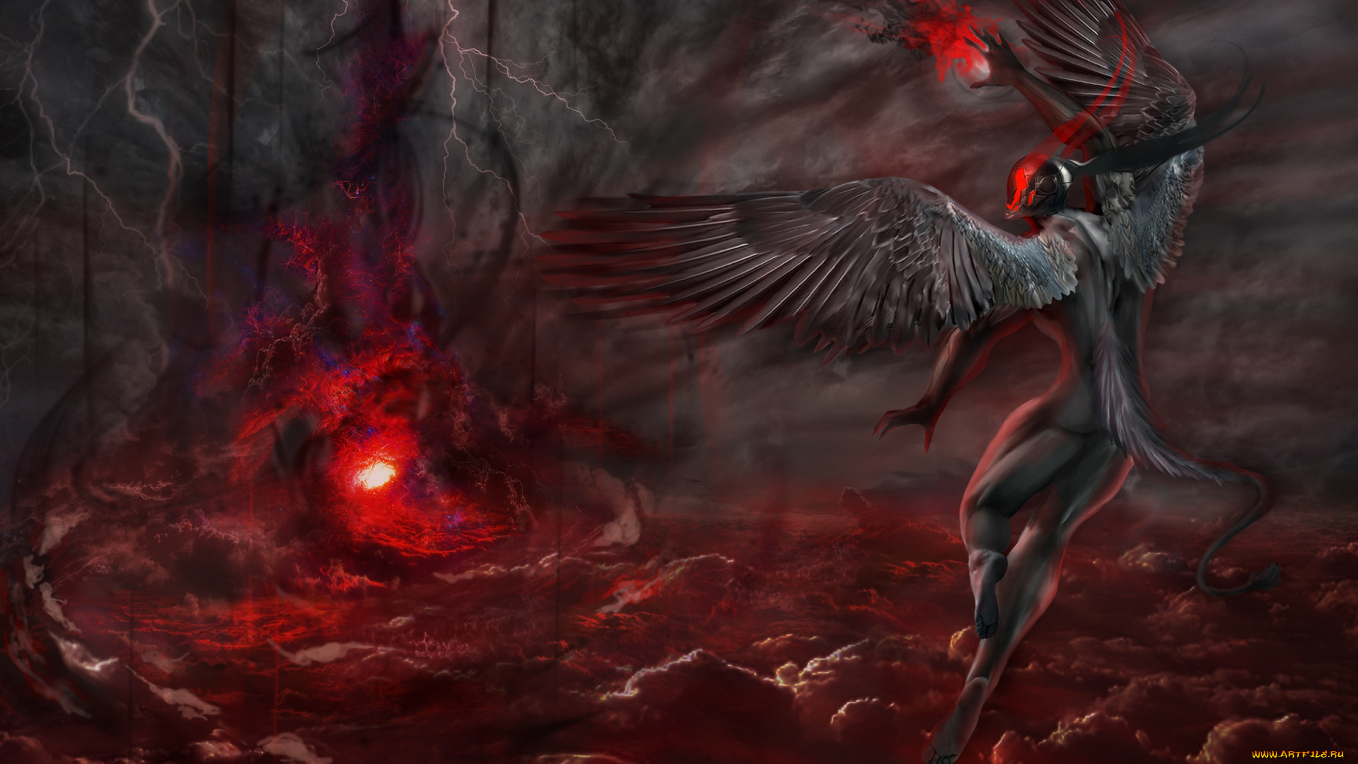 фэнтези, существа, крылья