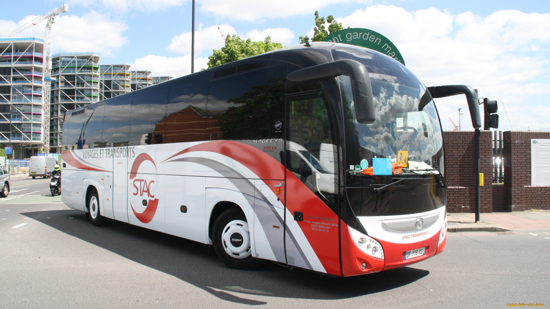 автомобили, автобусы, пассажирский, транспорт