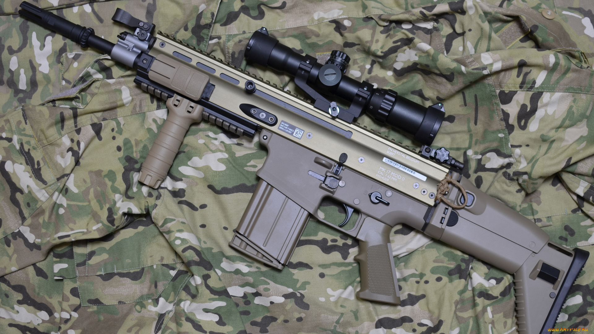 оружие, автоматы, fn, scar-h, штурмовая, винтовка, автомат, камуфляж