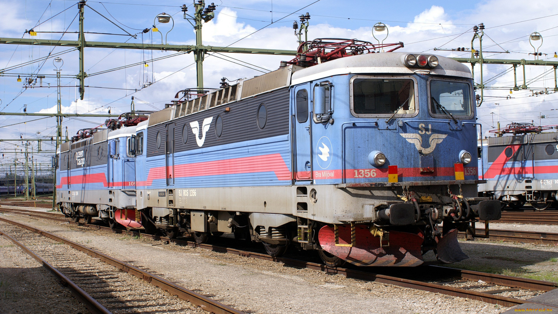 техника, электровозы, железная, дорога, рельсы, локомотив