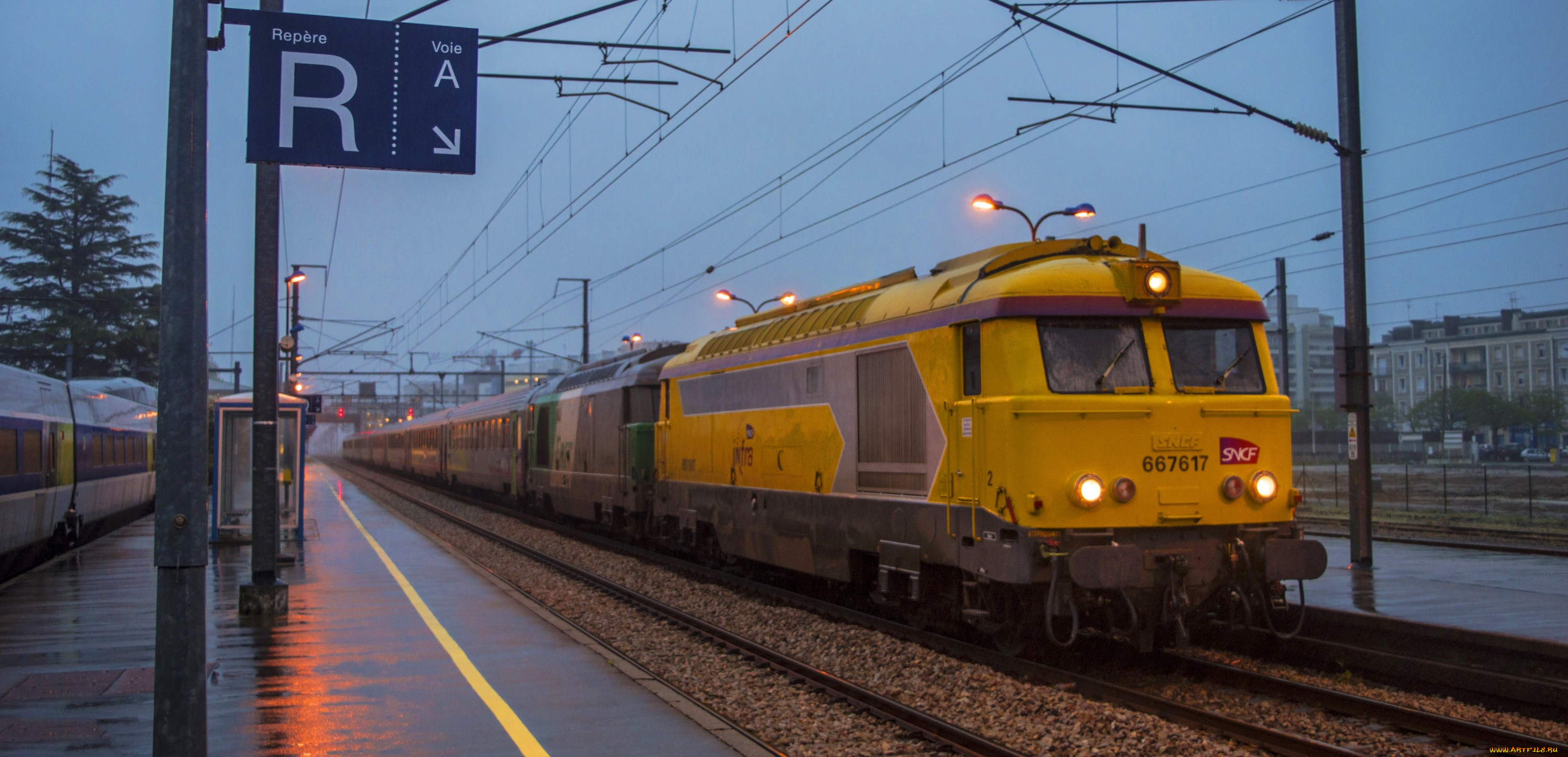 техника, поезда, железная, дорога, рельсы, локомотив, состав