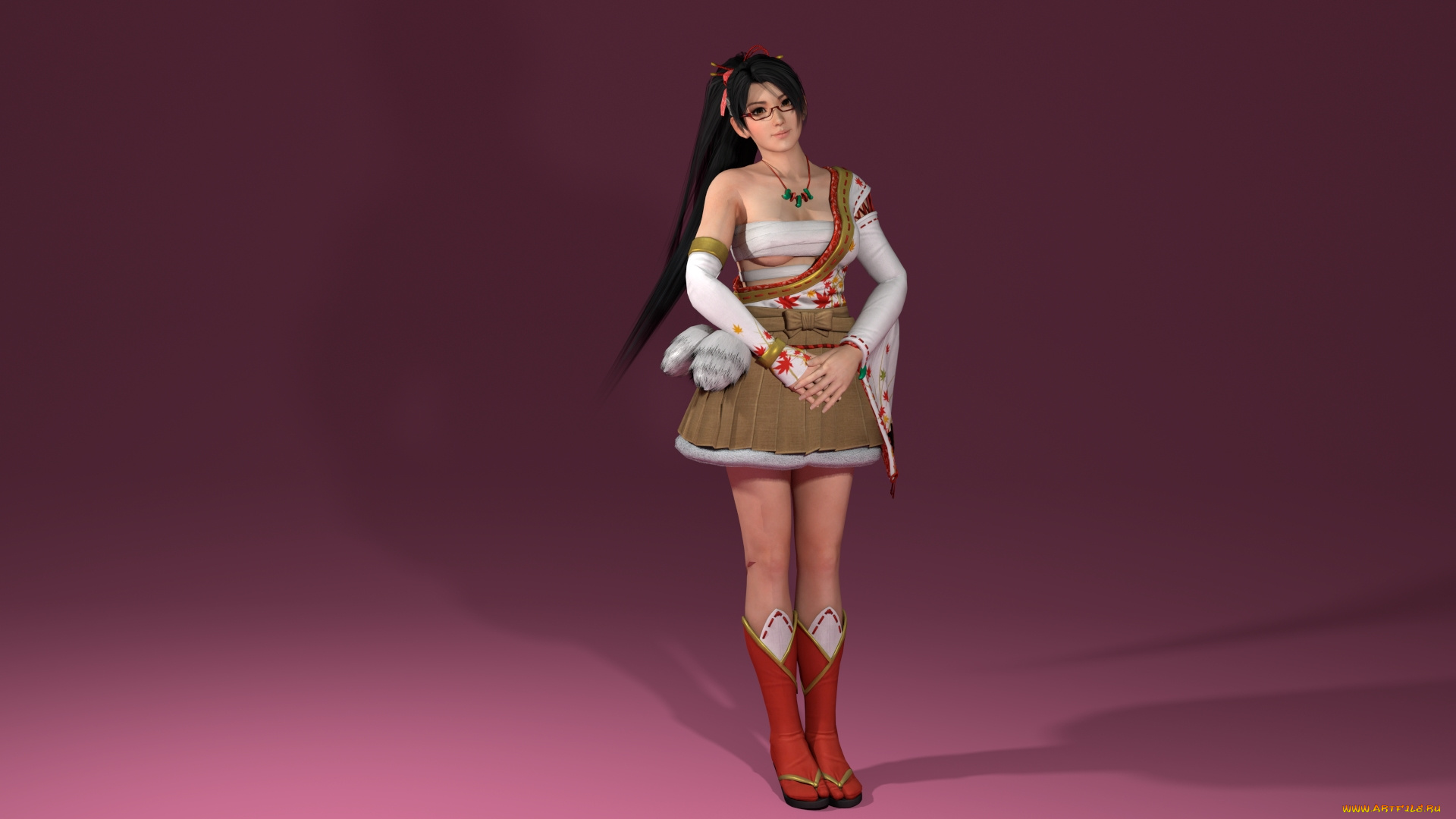 3д, графика, аниме, , anime, фон, взгляд, девушка