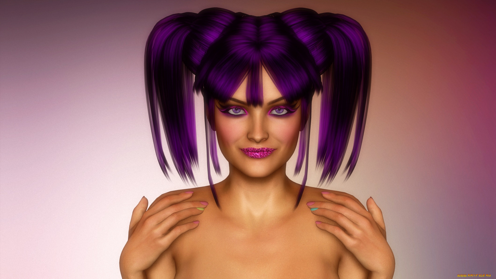 3д, графика, портрет, , portraits, фон, взгляд, девушка