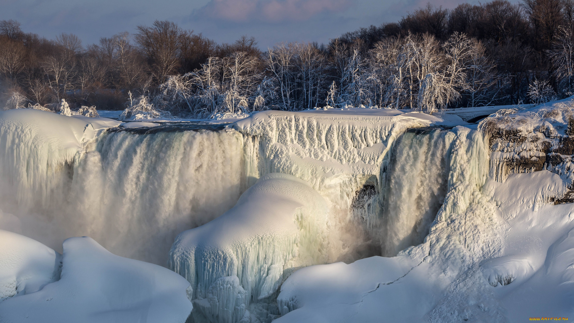 природа, зима, снег