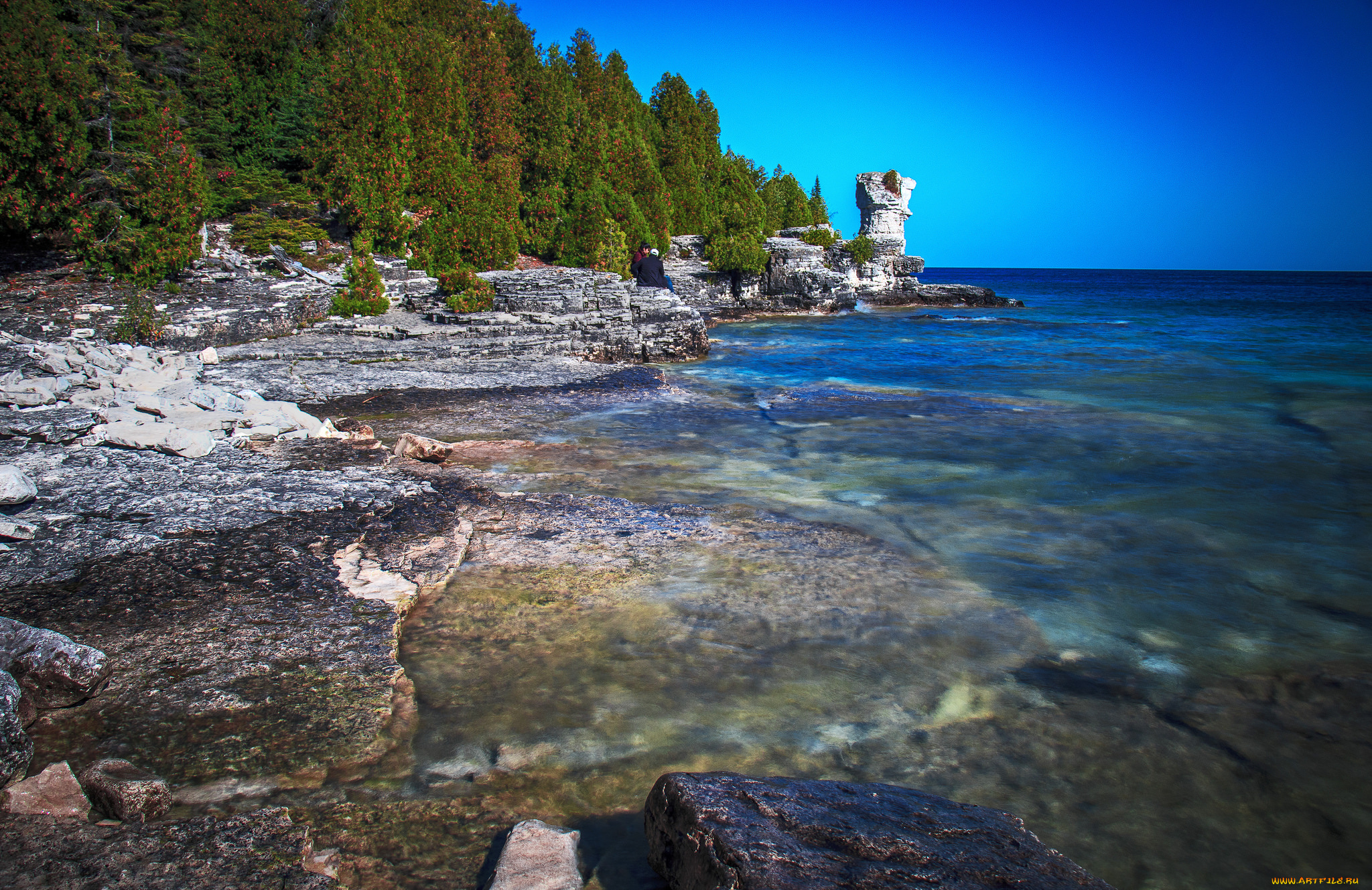 природа, побережье, море, берег