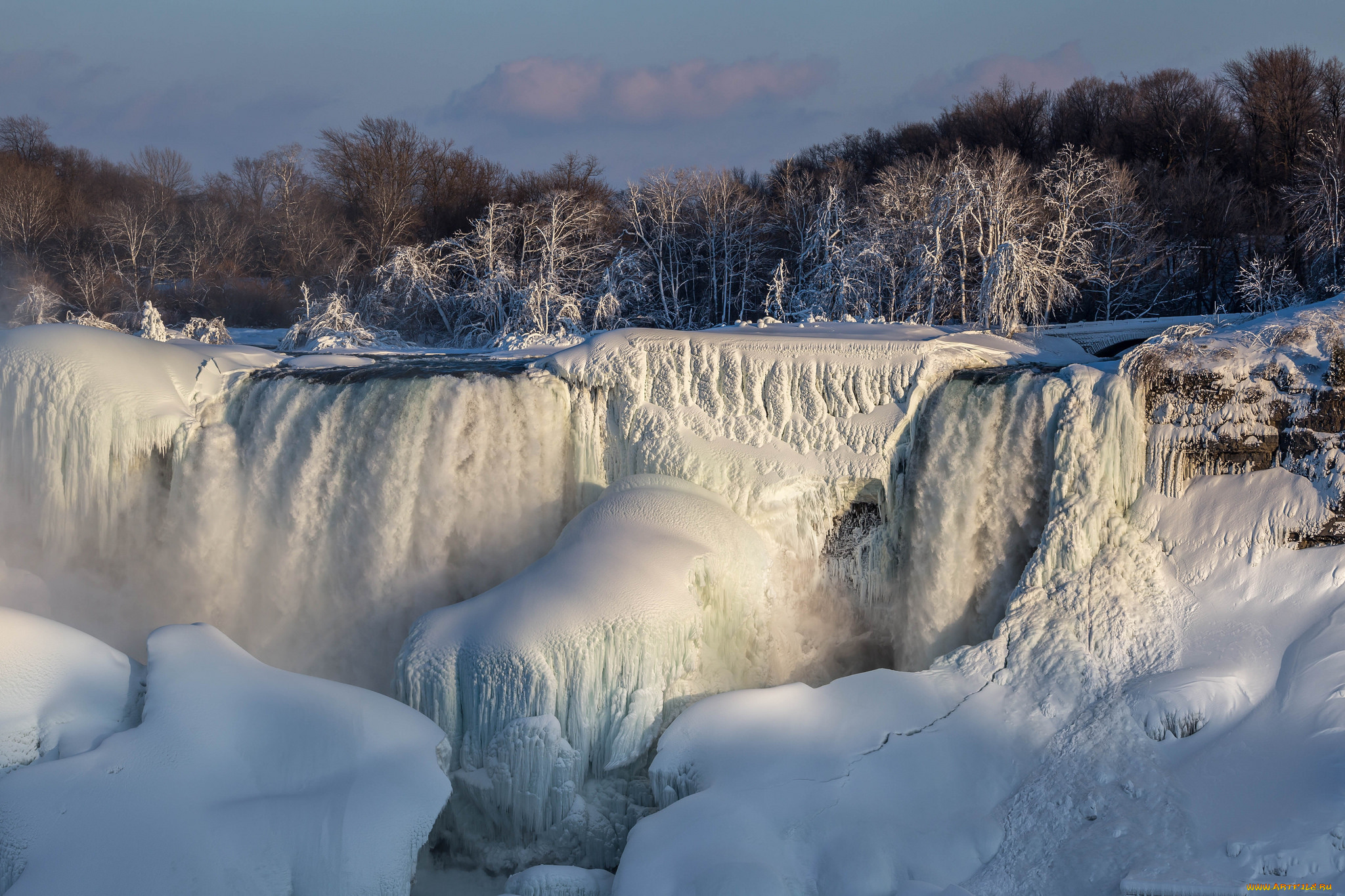природа, зима, снег