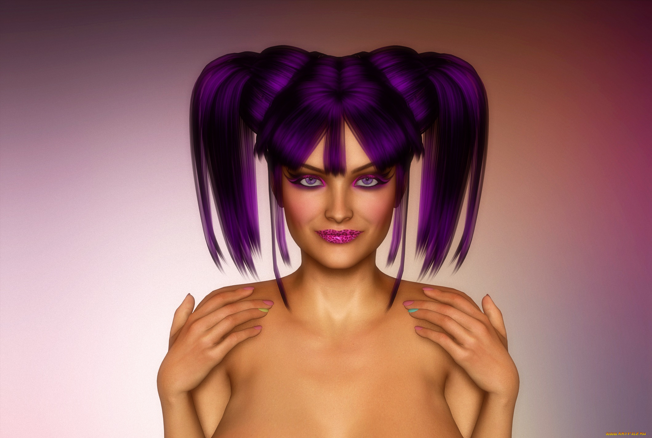 3д, графика, портрет, , portraits, фон, взгляд, девушка