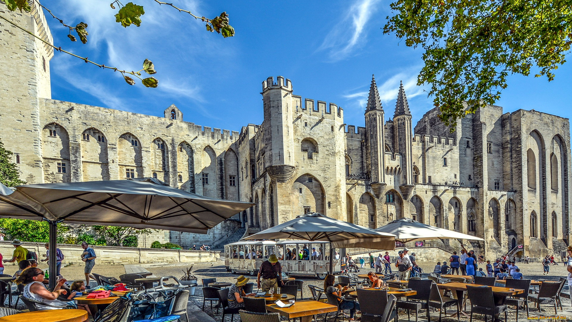 avignon, france, города, -, улицы, , площади, , набережные, the, pope's, palace, avignon, франция