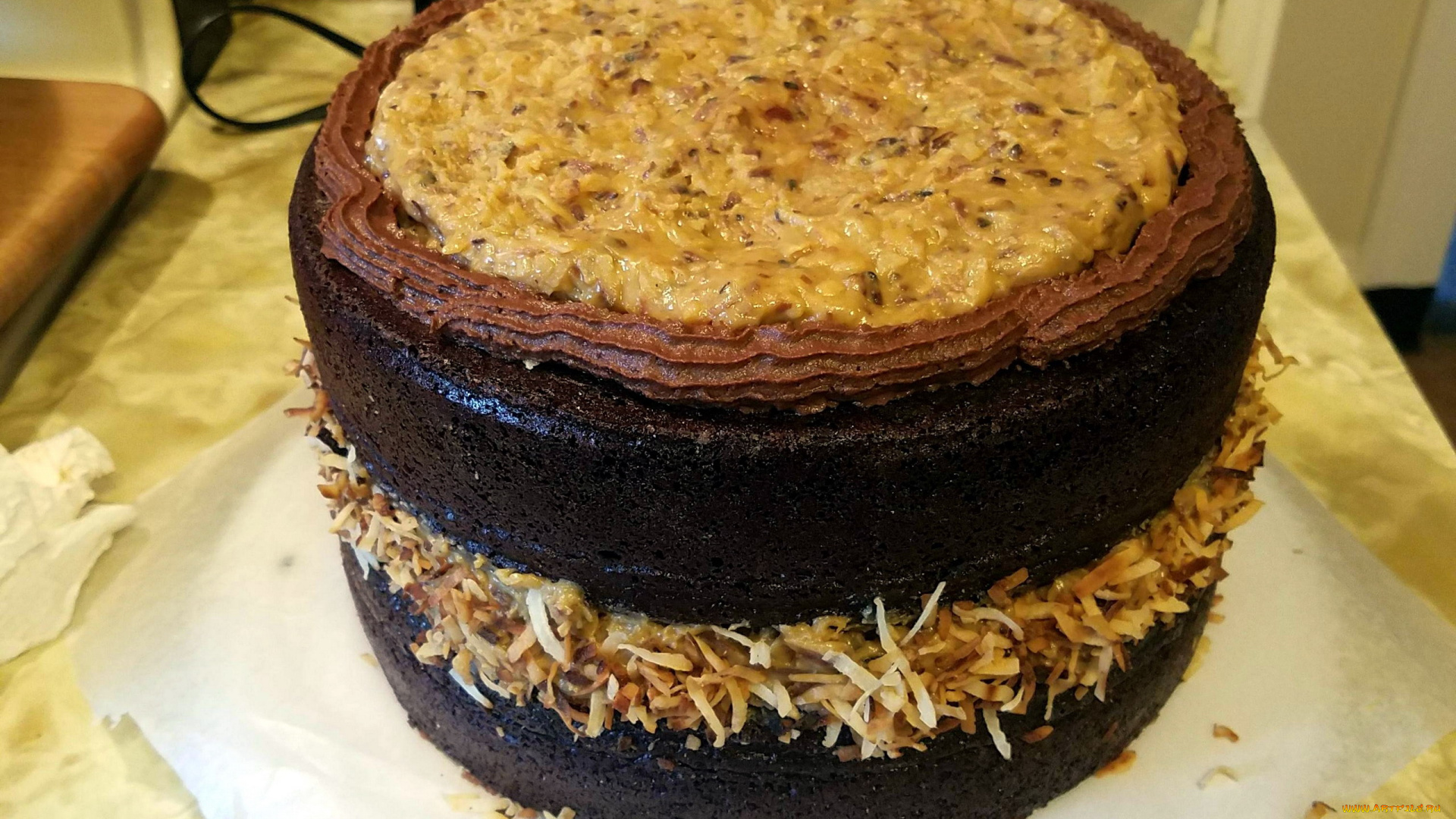 еда, торты, german, chocolate, cake