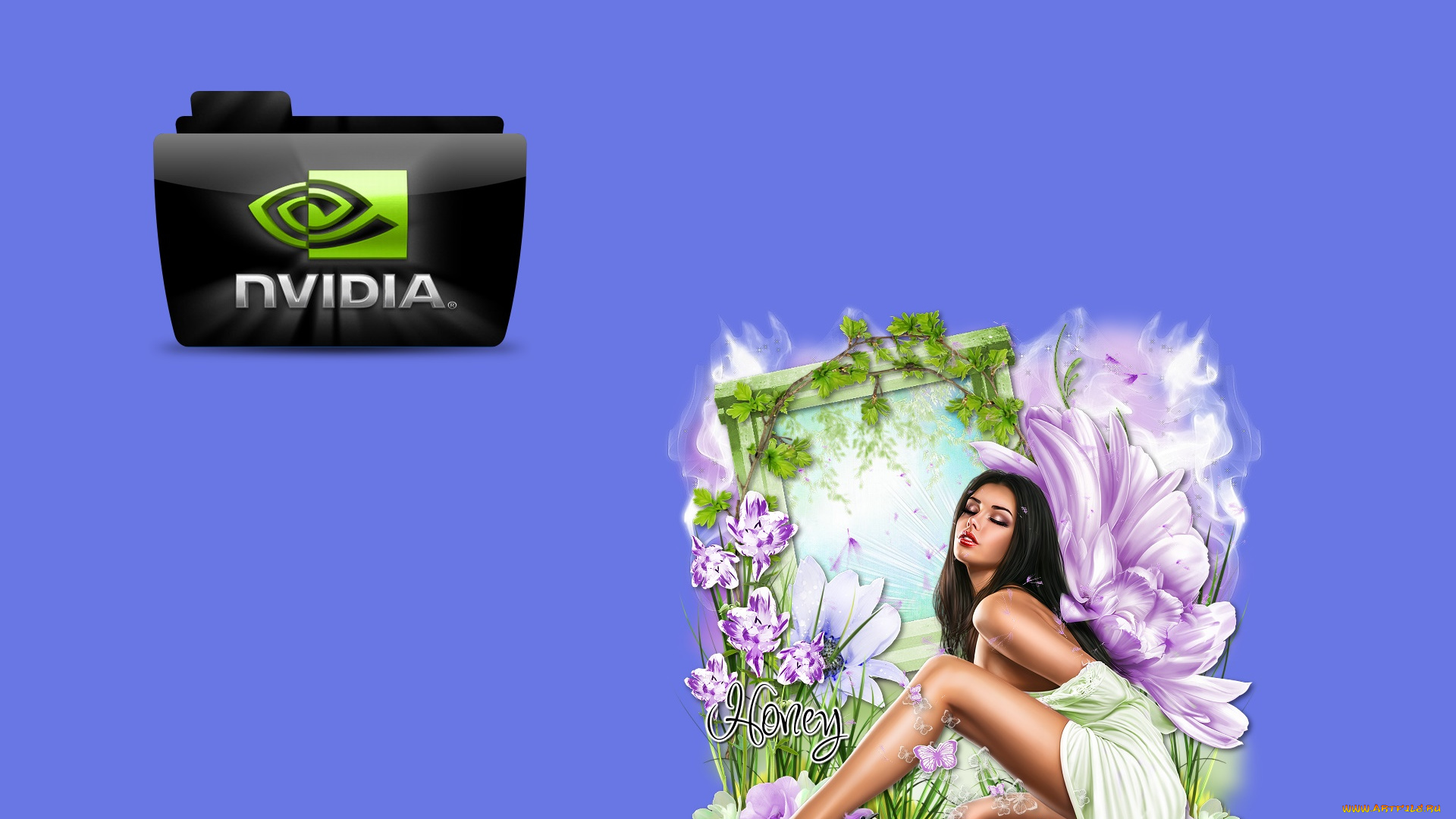 компьютеры, nvidia, логотип, фон